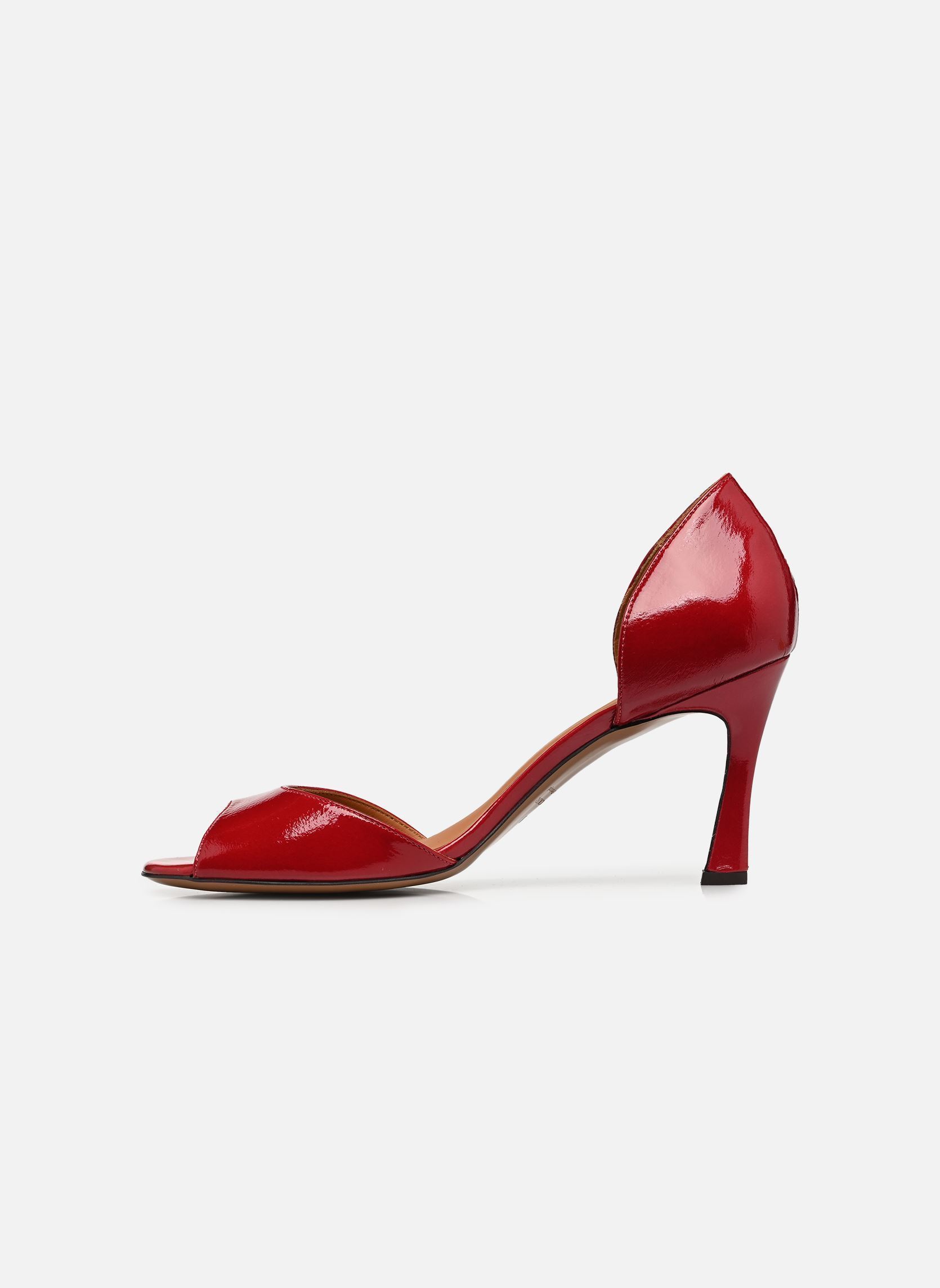 Escarpins à brides Sandales n°796 - Cuir vernis - Rouge cer femme marron Rivecour Escarpins à brides Sandales n°796 - Cuir vernis - Rouge cer femme marron ROUGE CERISE
