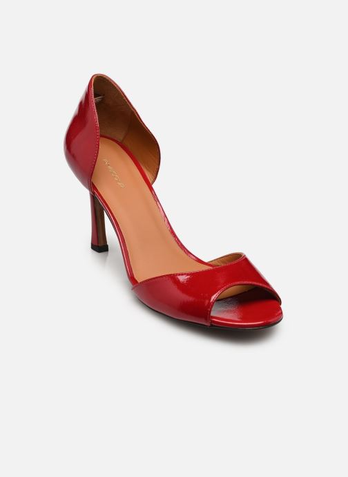 Rivecour Slingback pumps Sandales n°796 - Cuir vernis - Rouge cer dames bruin