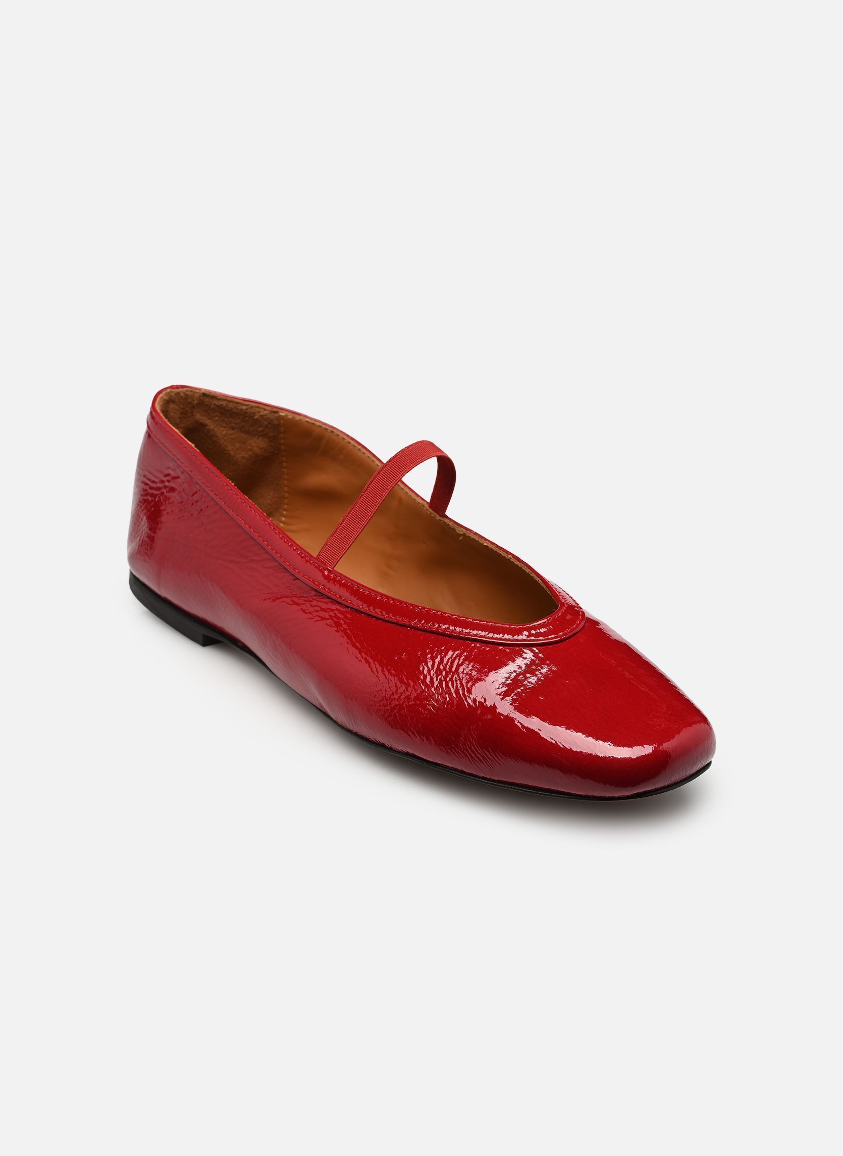 Babys Ballerines n°136 - Cuir vernis - Rouge c damen rot Rivecour Babys Ballerines n°136 - Cuir vernis - Rouge c damen rot ROUGE CERISE