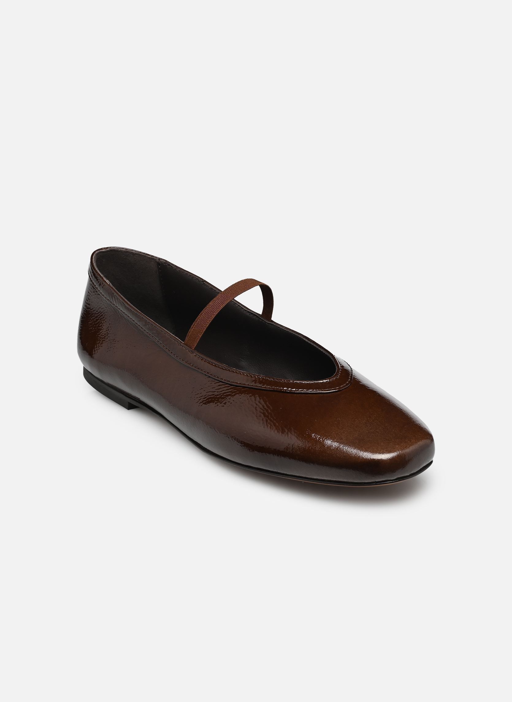 Babys Ballerines n°136 - Cuir vernis - Marron damen braun Rivecour Babys Ballerines n°136 - Cuir vernis - Marron damen braun MARRON CHOCOLAT