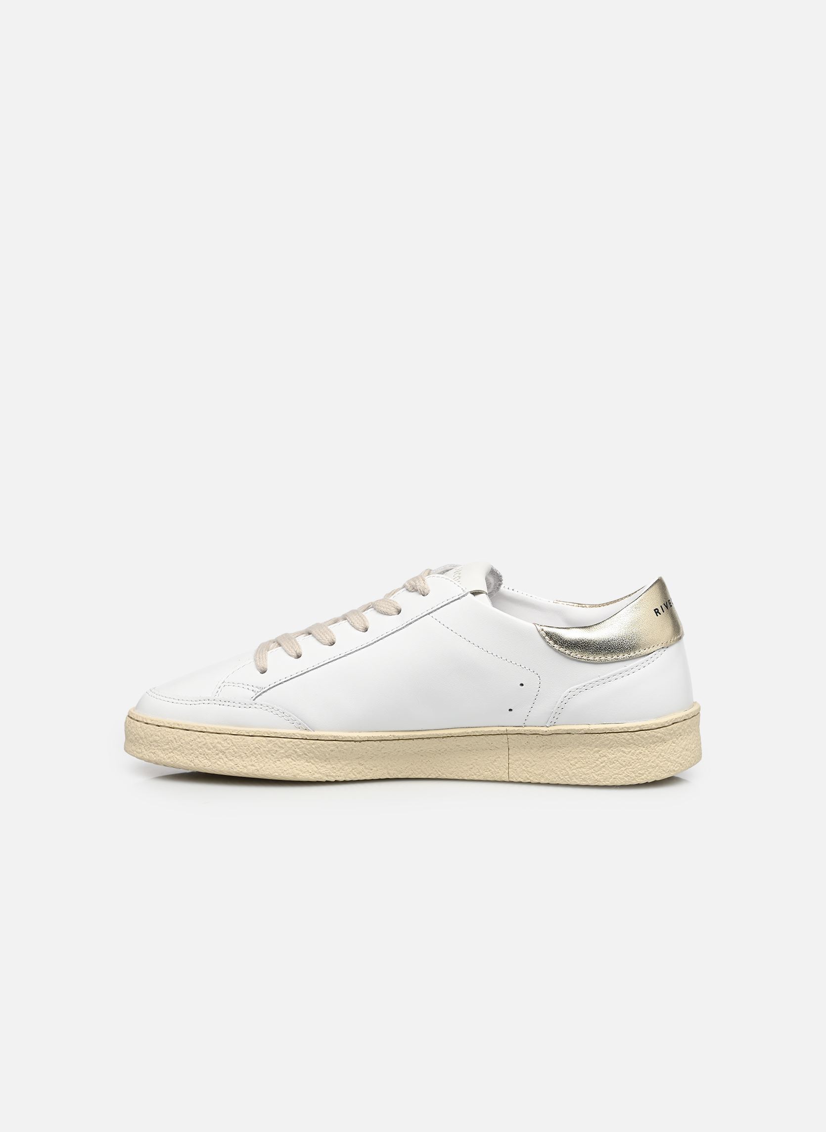 Niedrige Sneaker Baskets n°14 - Cuir - Blanc/Doré damen weiß Rivecour Niedrige Sneaker Baskets n°14 - Cuir - Blanc/Doré damen weiß BLANC/DORÉ