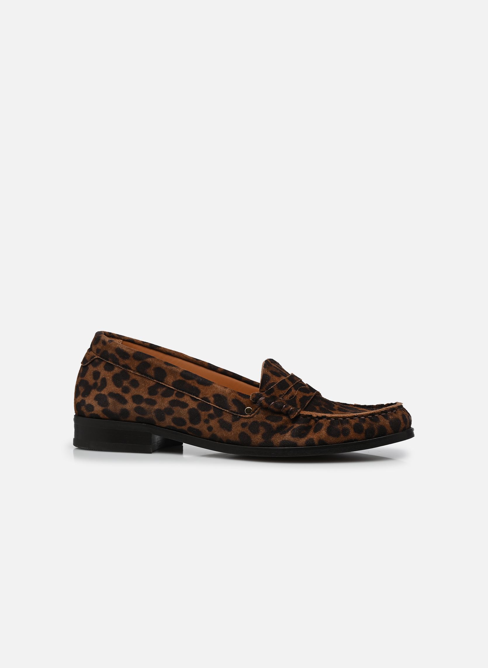 Mocassins Mocassins n°182 - Cuir imprimé - Léopard dames bruin Rivecour Mocassins Mocassins n°182 - Cuir imprimé - Léopard dames bruin LÉOPARD