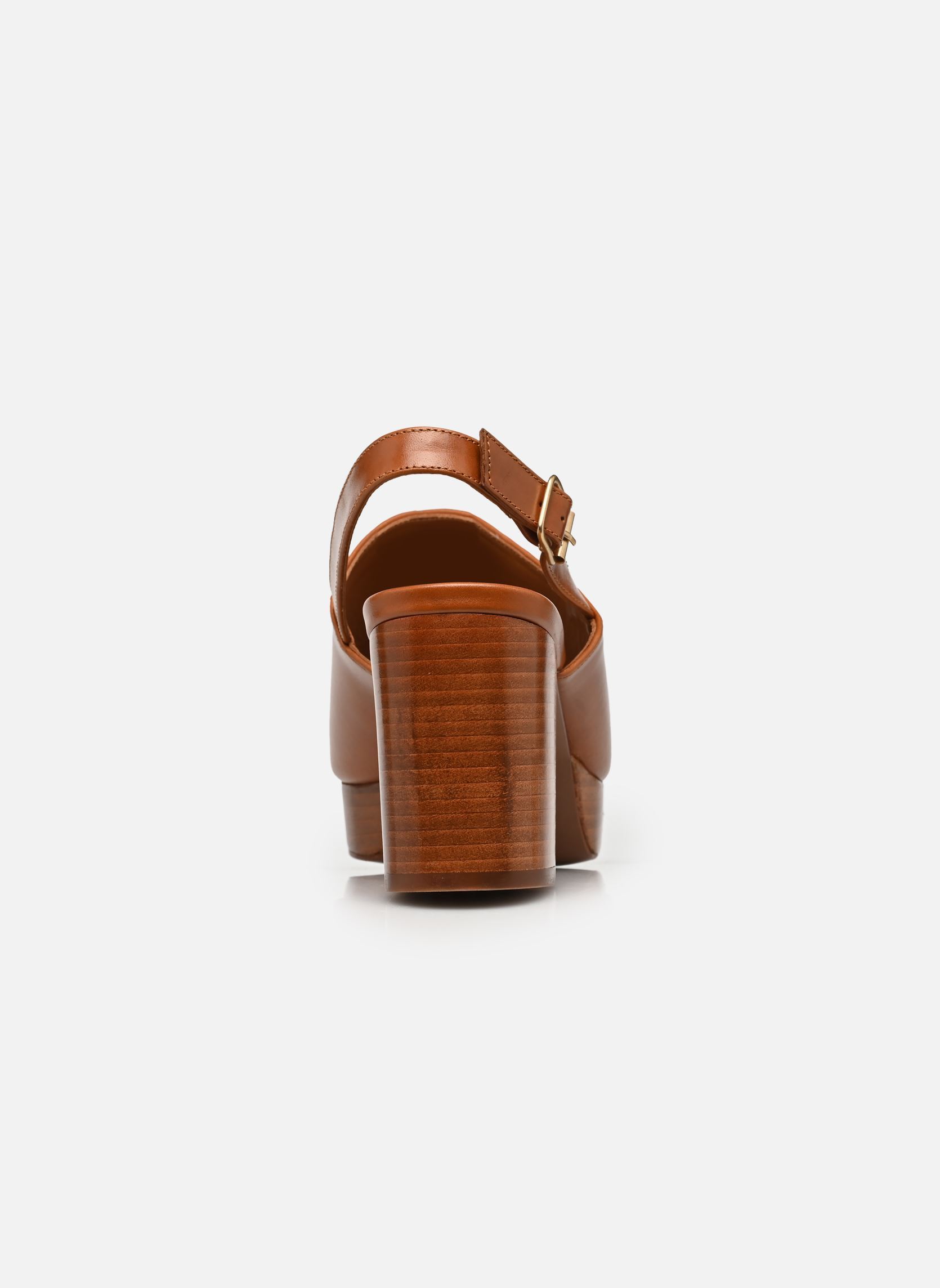 Sandalen Plateformes n°446 - Cuir - Cognac damen braun Rivecour Sandalen Plateformes n°446 - Cuir - Cognac damen braun COGNAC