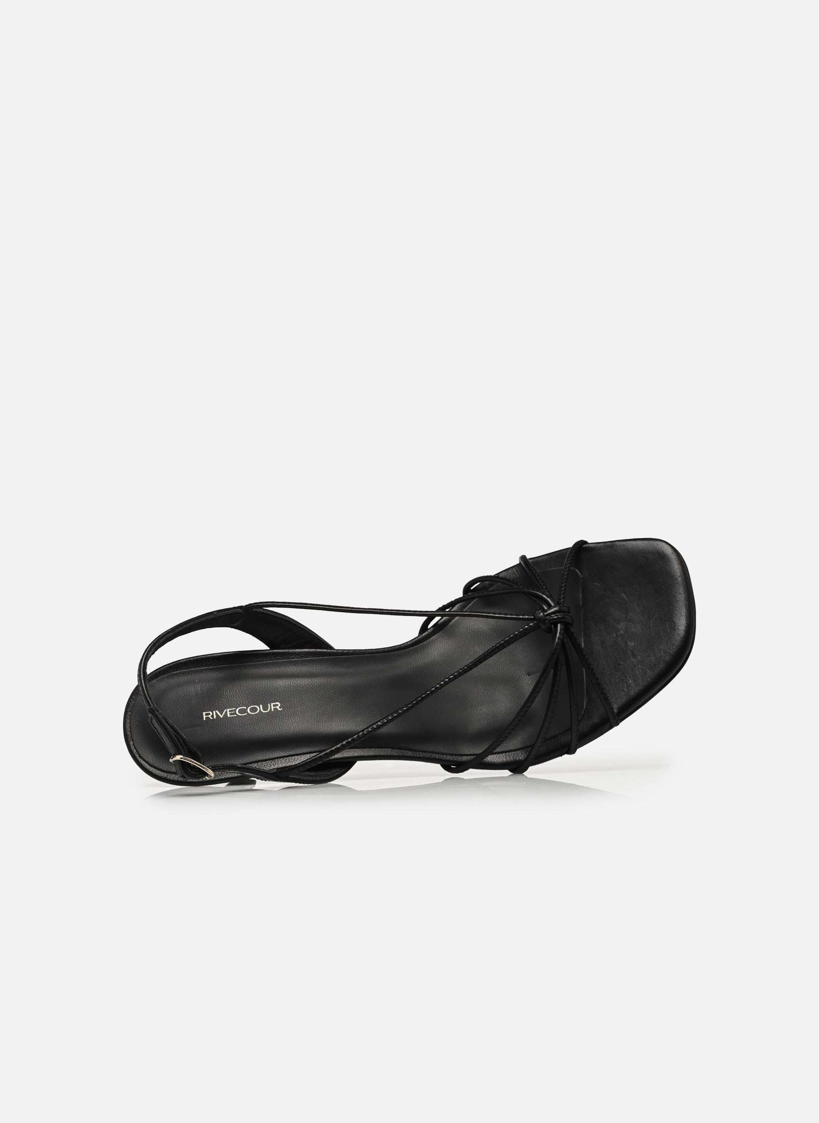 Sandales Sandales n°470 - Cuir Craquelé - Noir femme noir Rivecour Sandales Sandales n°470 - Cuir Craquelé - Noir femme noir NOIR