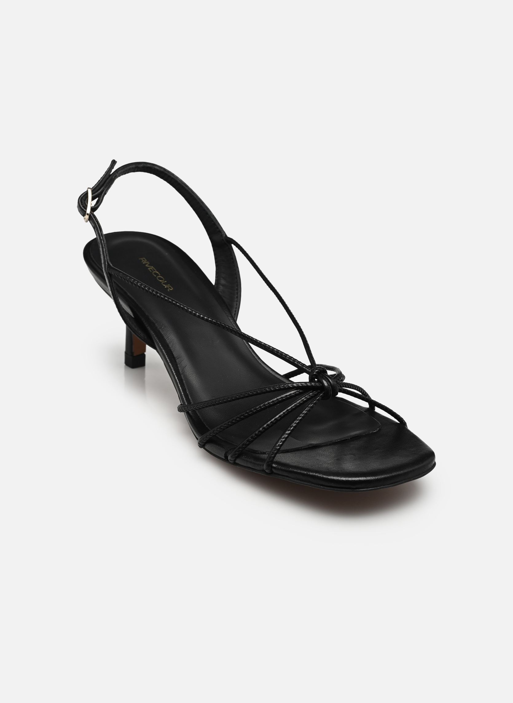 Sandales Sandales n°470 - Cuir Craquelé - Noir femme noir Rivecour Sandales Sandales n°470 - Cuir Craquelé - Noir femme noir NOIR