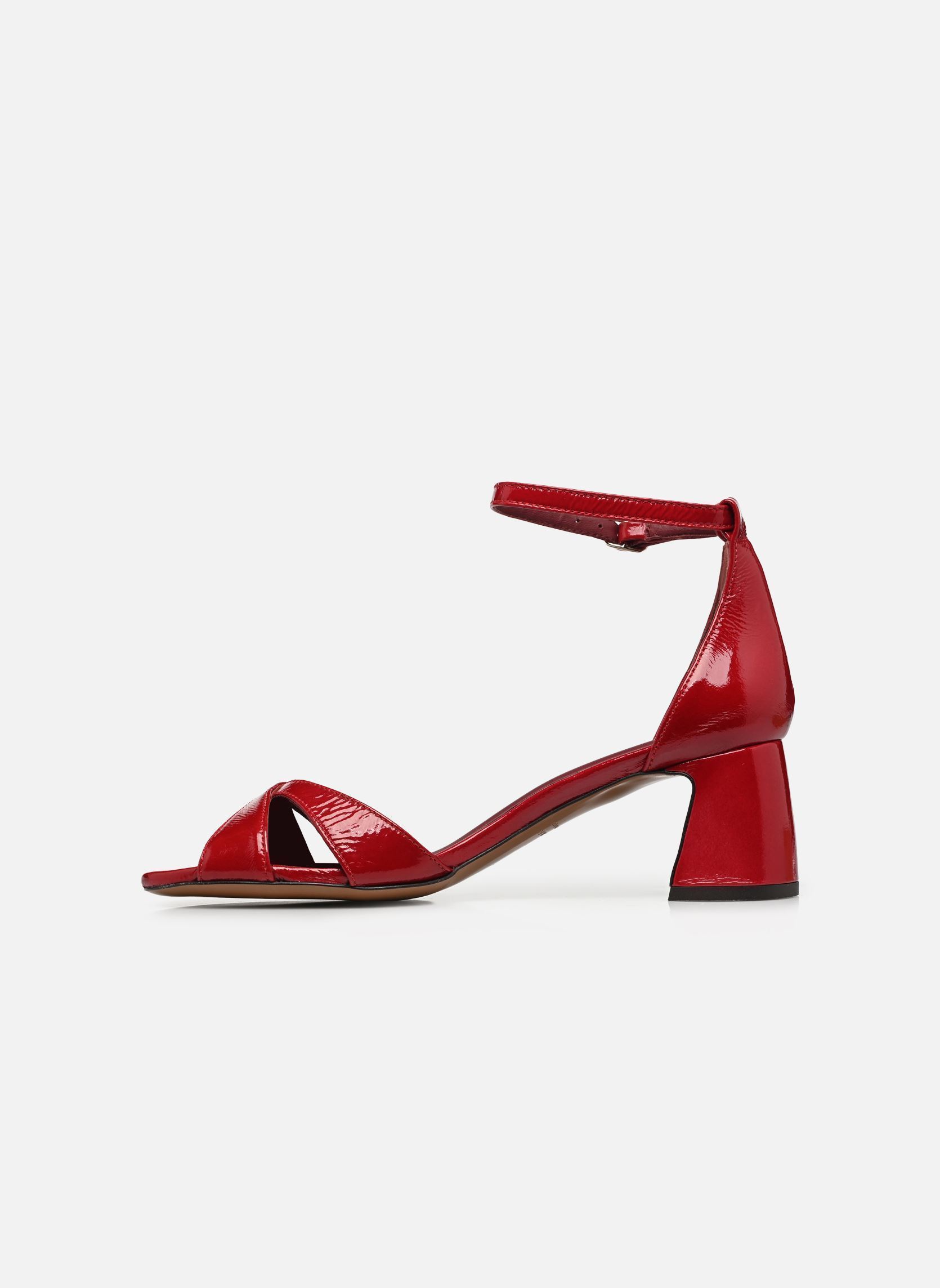 Sandales Sandales n°595 - Cuir vernis - Rouge cer femme rouge Rivecour Sandales Sandales n°595 - Cuir vernis - Rouge cer femme rouge ROUGE CERISE