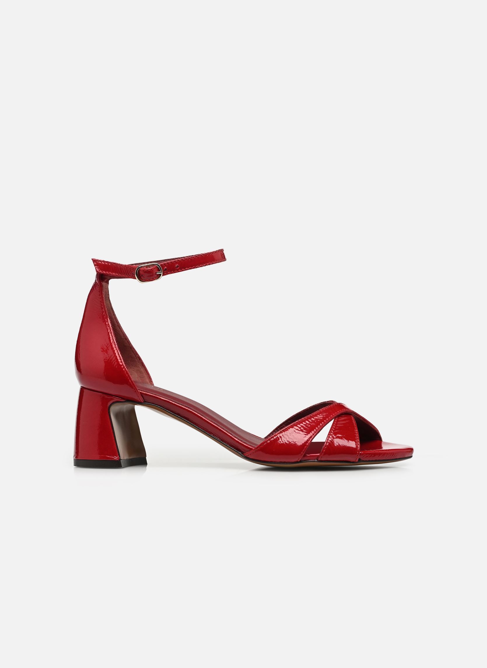 Sandales Sandales n°595 - Cuir vernis - Rouge cer femme rouge Rivecour Sandales Sandales n°595 - Cuir vernis - Rouge cer femme rouge ROUGE CERISE