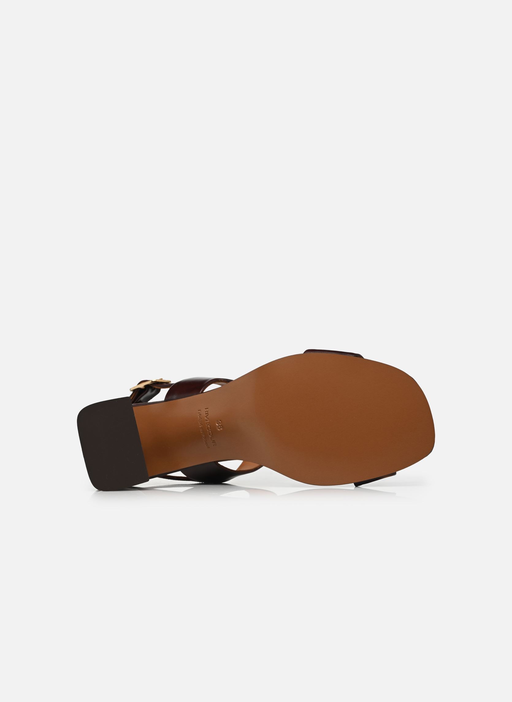 Sandales Sandales n°624 - Cuir - Marron chocolat femme marron Rivecour Sandales Sandales n°624 - Cuir - Marron chocolat femme marron MARRON CHOCOLAT