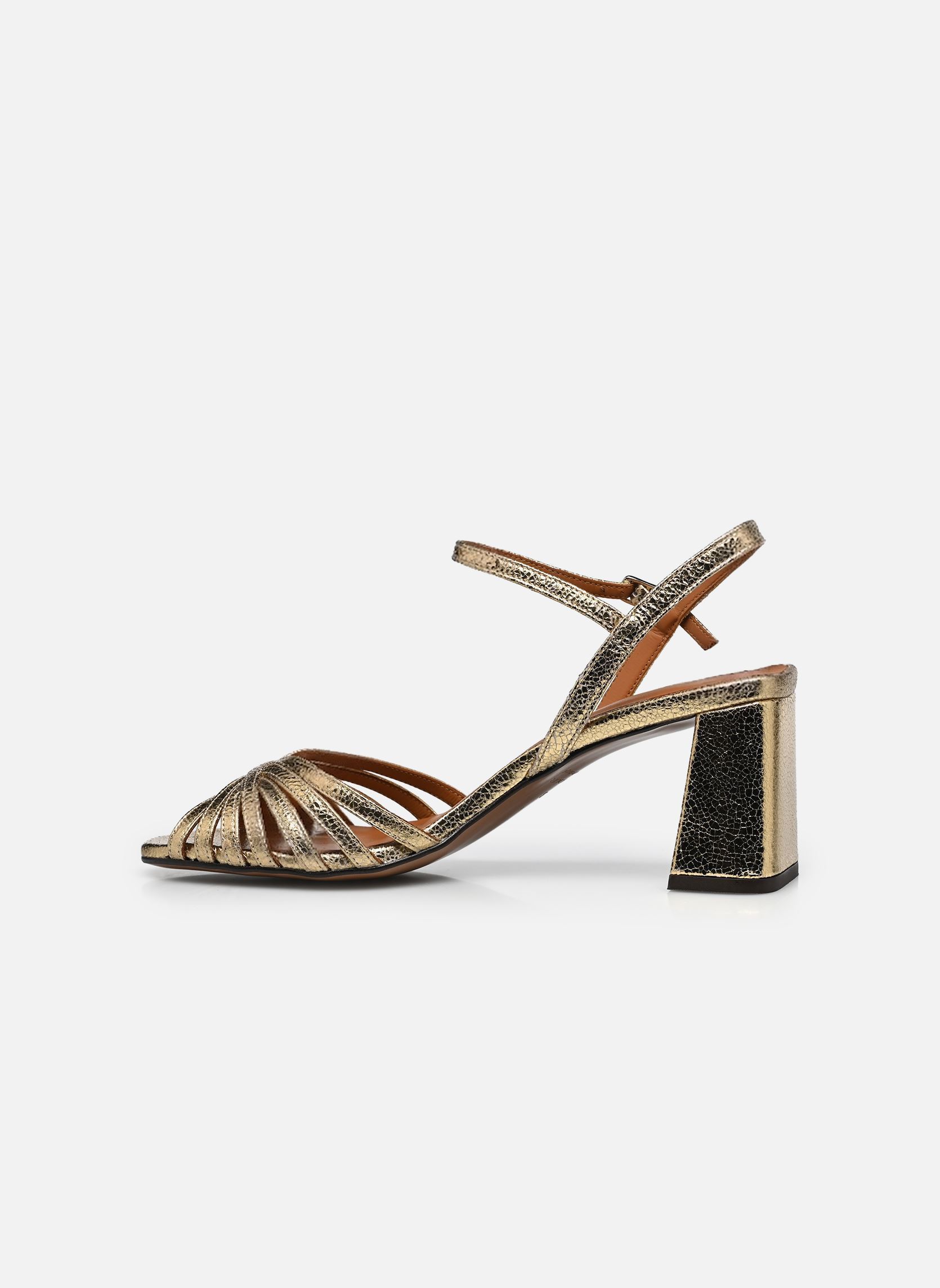 Sandalen Sandales n°644 - Cuir craquelé - Doré damen gold und bronze Rivecour Sandalen Sandales n°644 - Cuir craquelé - Doré damen gold und bronze DORÉ