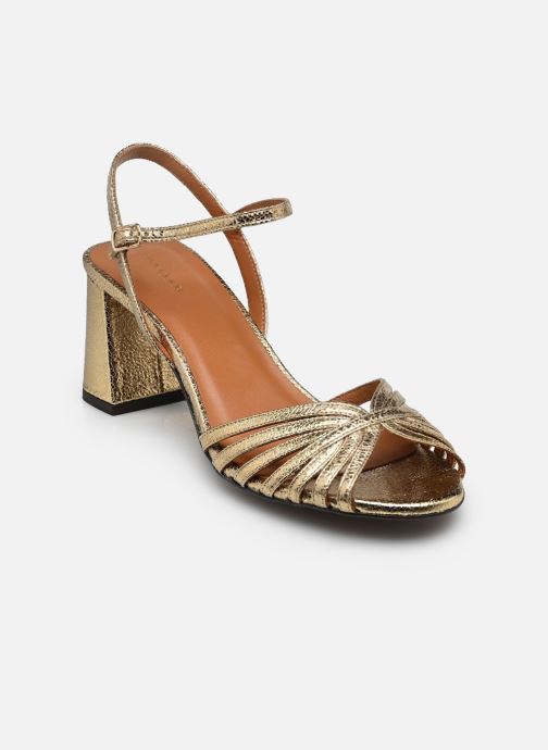 Rivecour Sandalen Sandales n°644 - Cuir craquelé - Doré dames goud en brons