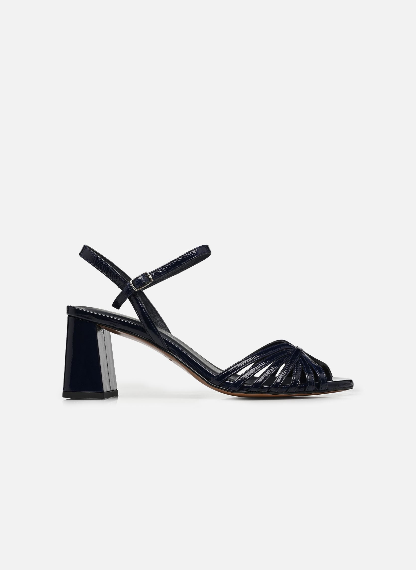 Sandales Sandales n°644 - Cuir vernis - Marine femme bleu Rivecour Sandales Sandales n°644 - Cuir vernis - Marine femme bleu MARINE