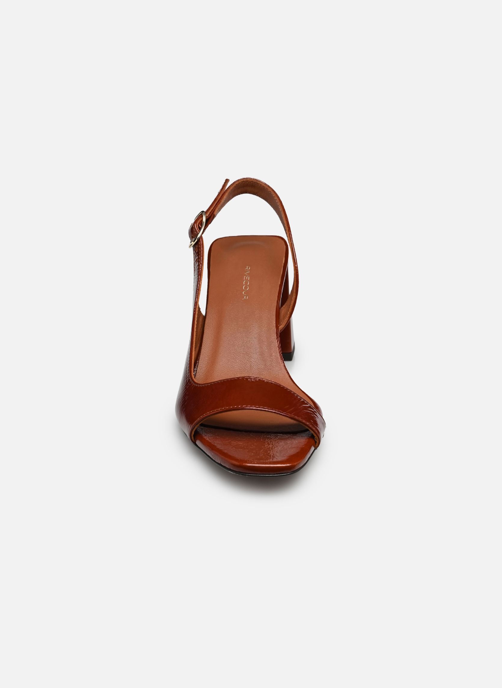 Sandalen Sandales n°674 - Cuir vernis - Cognac damen braun Rivecour Sandalen Sandales n°674 - Cuir vernis - Cognac damen braun COGNAC