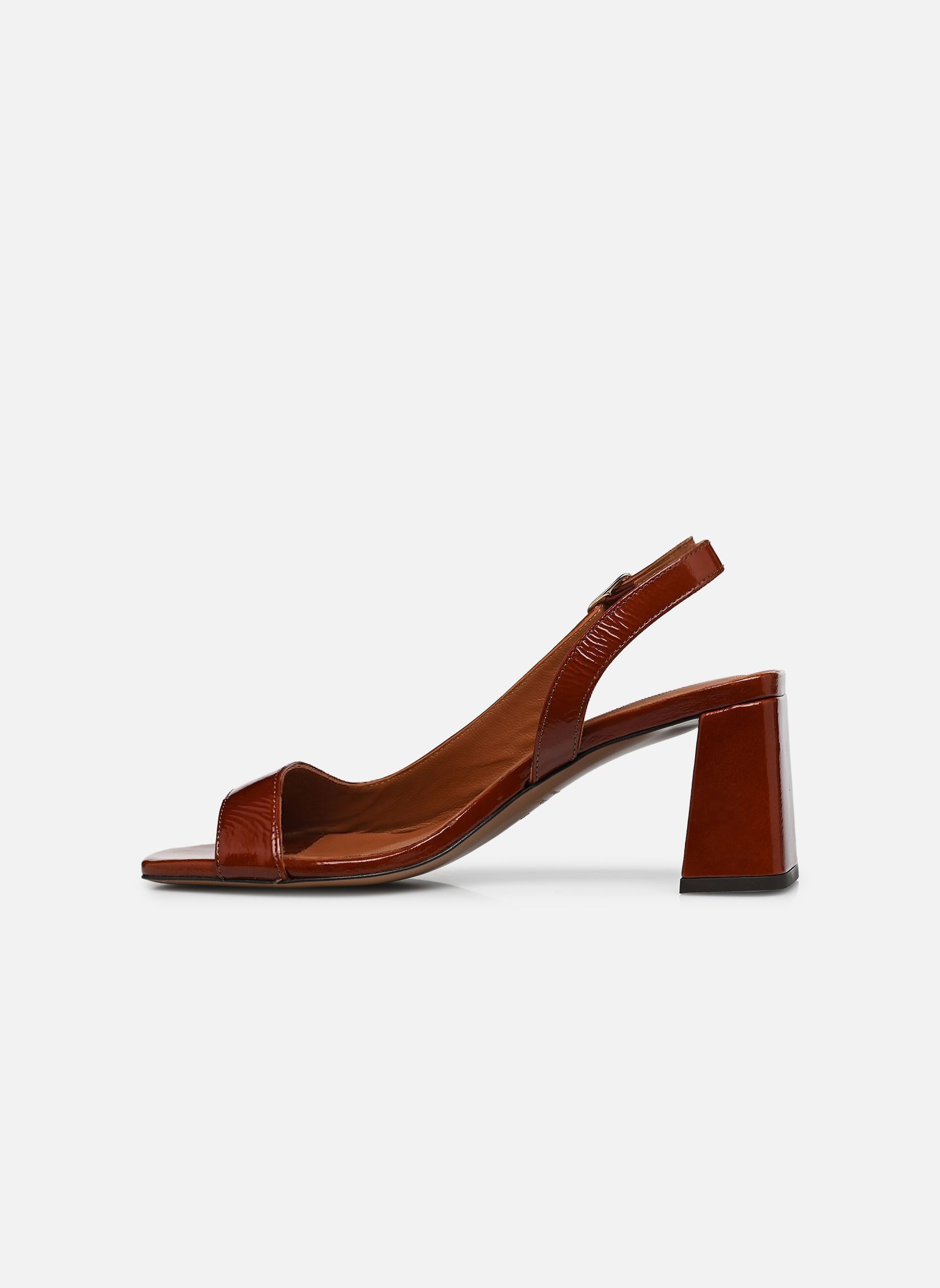 Sandalen Sandales n°674 - Cuir vernis - Cognac damen braun Rivecour Sandalen Sandales n°674 - Cuir vernis - Cognac damen braun COGNAC
