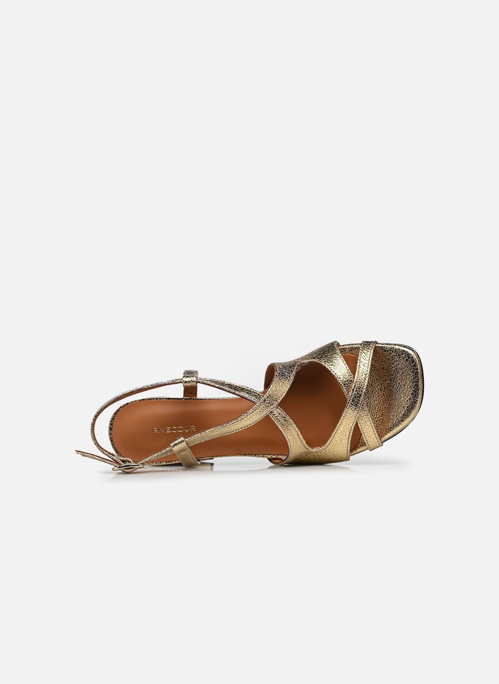 Sandalen Sandales n°953 - Cuir craquelé - Doré damen gold und bronze Rivecour Sandalen Sandales n°953 - Cuir craquelé - Doré damen gold und bronze DORÉ