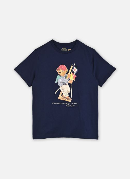 Polo Ralph Lauren Tee-shirts T-shirt Polo Bear jersey de coton 323A12 garçon bleu