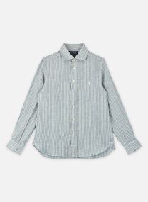 Langarm-Hemden Chemise rayée en lin 323A13343 jungen blau Polo Ralph Lauren Langarm-Hemden Chemise rayée en lin 323A13343 jungen blau #B222A BLUE CREAM