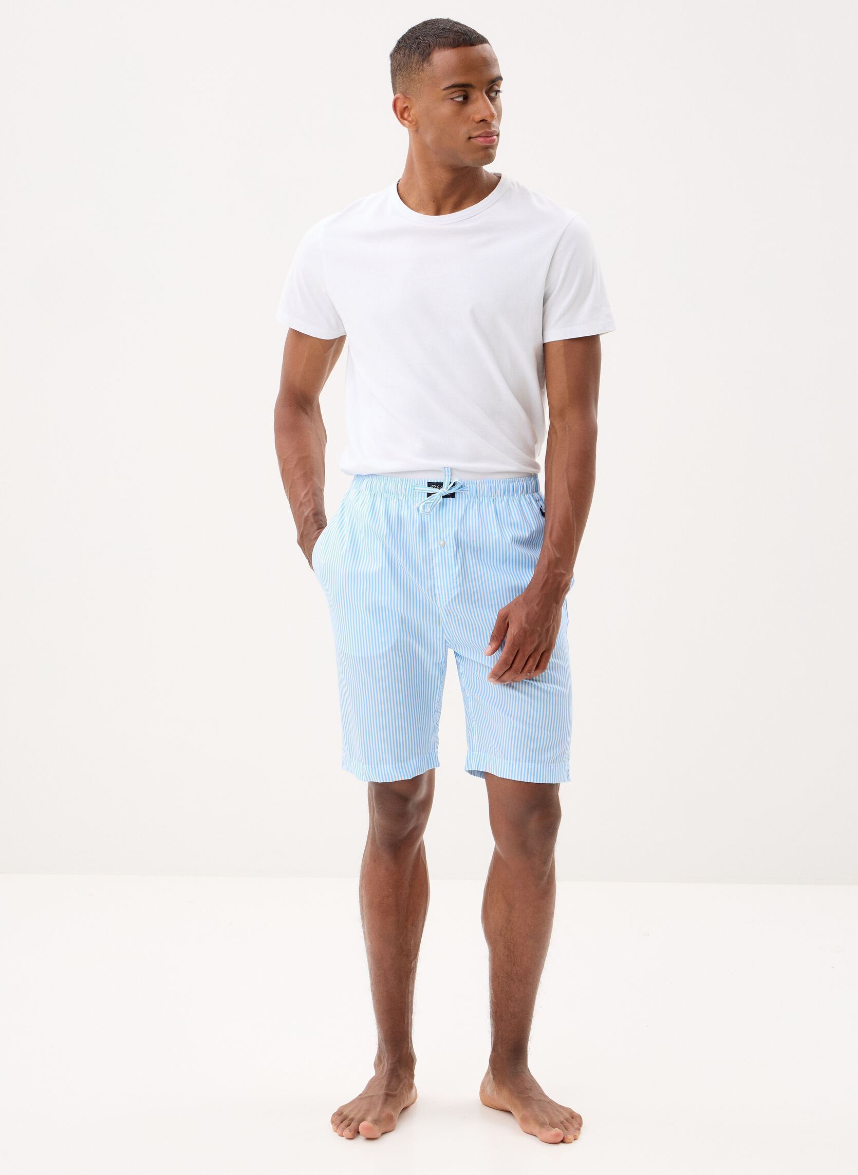 Shorts Short de pyjama en jersey de coton 71489 herren blau Polo Ralph Lauren Shorts Short de pyjama en jersey de coton 71489 herren blau BLUE STRIPE