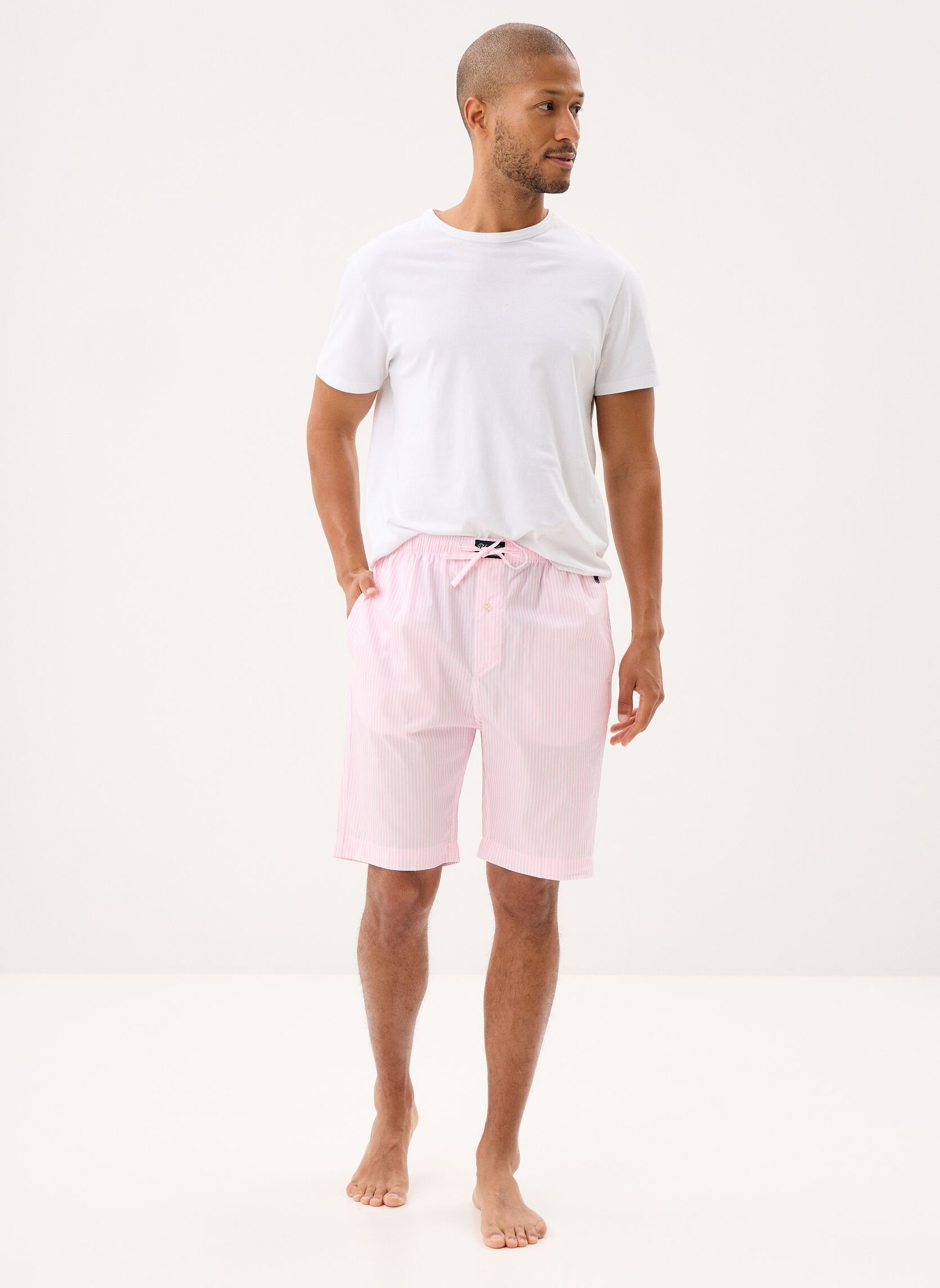 Shorts Short de pyjama en jersey de coton 71489 herren rosa Polo Ralph Lauren Shorts Short de pyjama en jersey de coton 71489 herren rosa PINK STRIPE