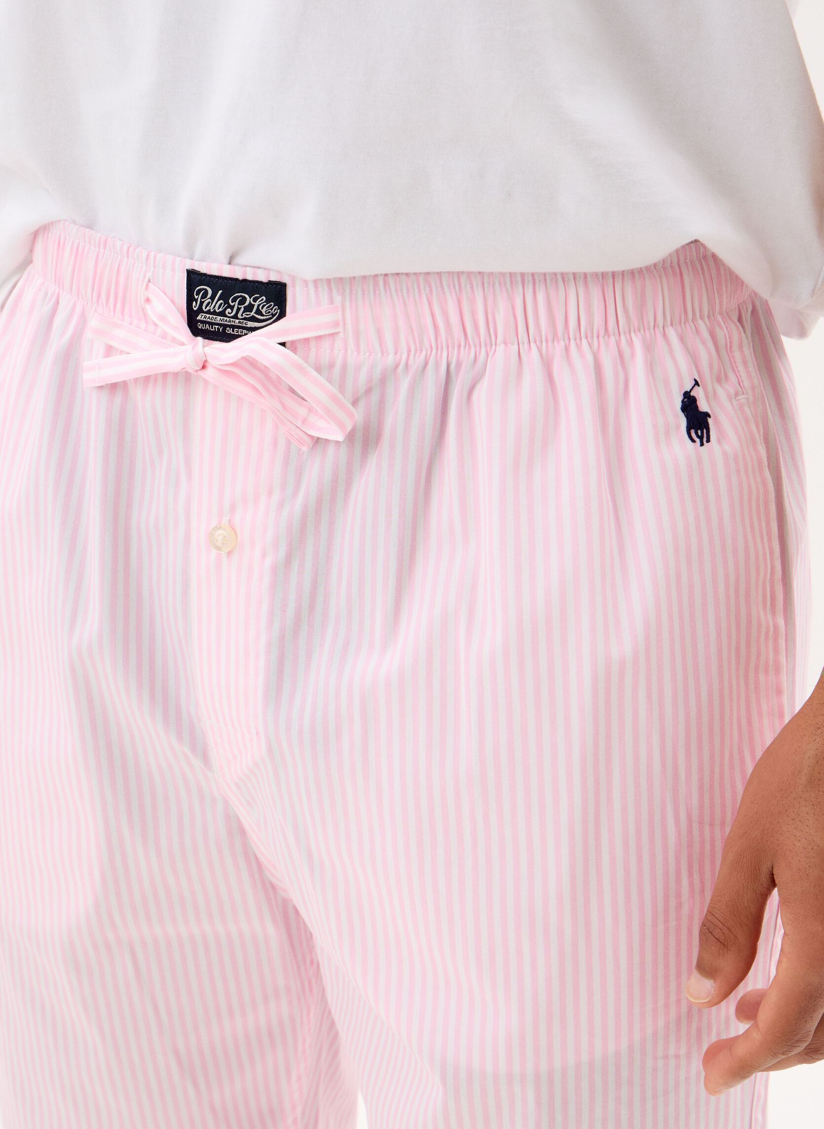 Shorts Short de pyjama en jersey de coton 71489 herren rosa Polo Ralph Lauren Shorts Short de pyjama en jersey de coton 71489 herren rosa PINK STRIPE