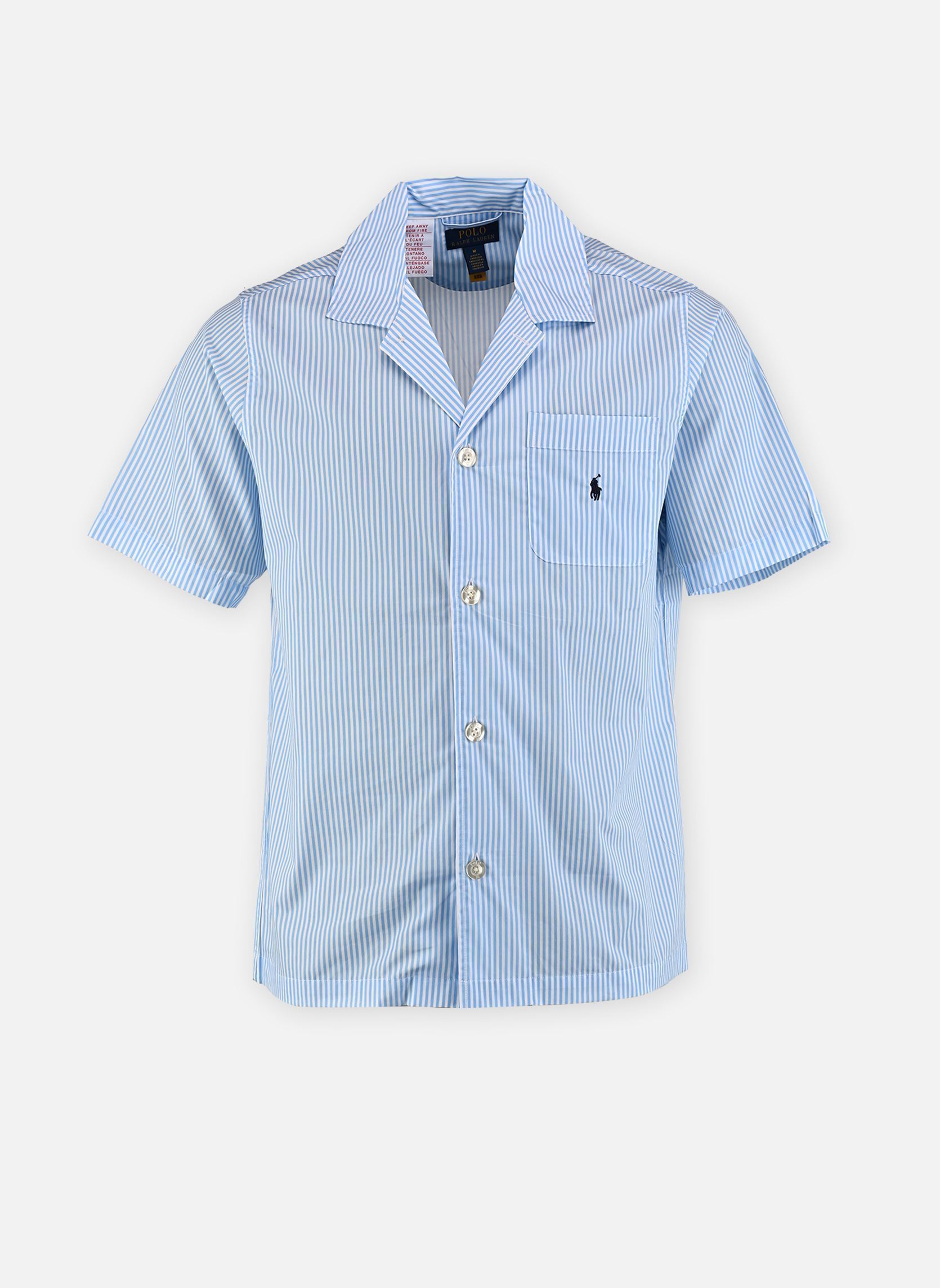 Vêtements Polo Ralph Lauren Chemise de pyjama rayée en popeline 714981415 pour Homme - vue 1