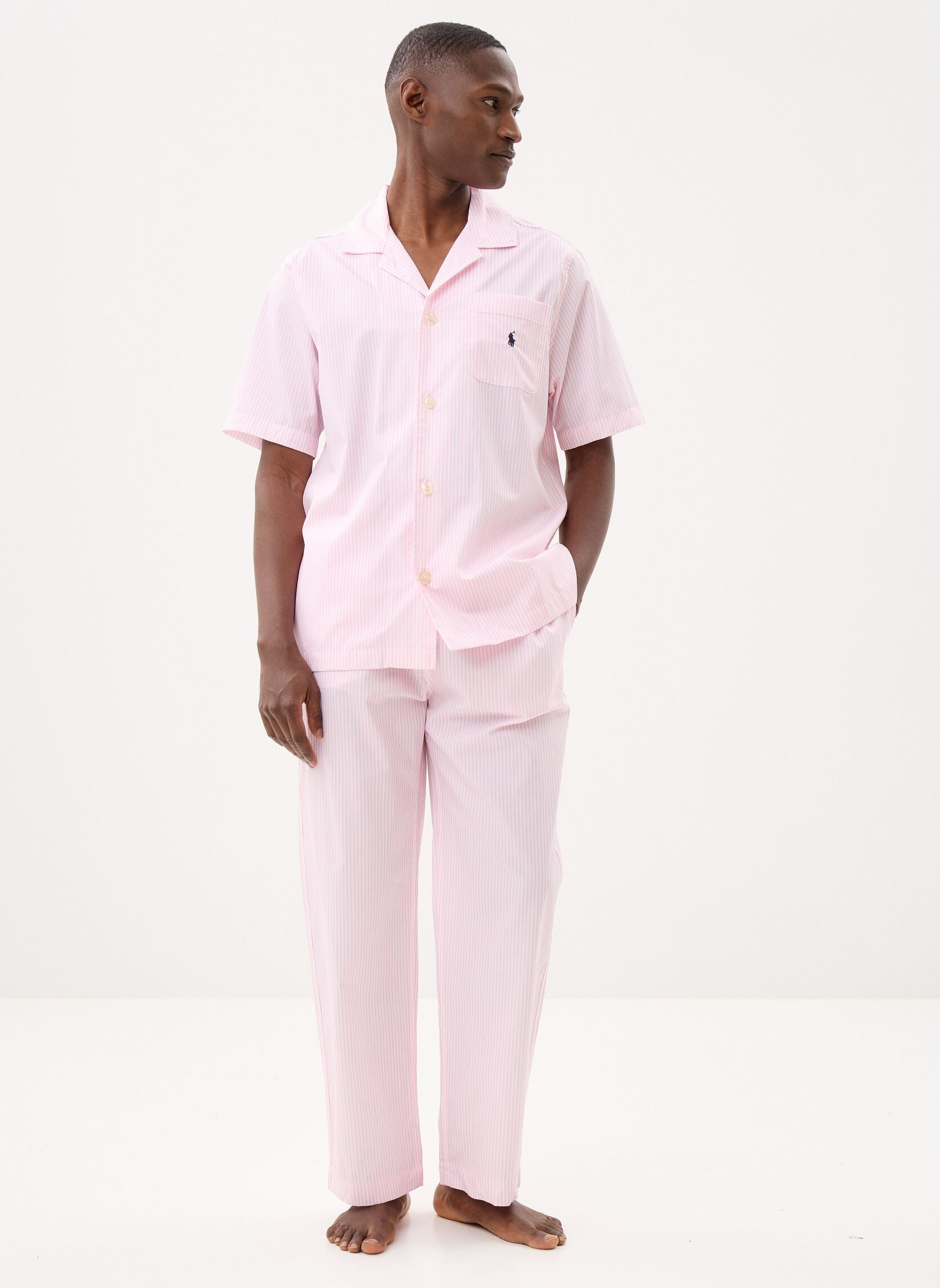 Hemden Chemise de pyjama rayée en popeline 7149 herren rosa Polo Ralph Lauren Hemden Chemise de pyjama rayée en popeline 7149 herren rosa PINK STRIPE