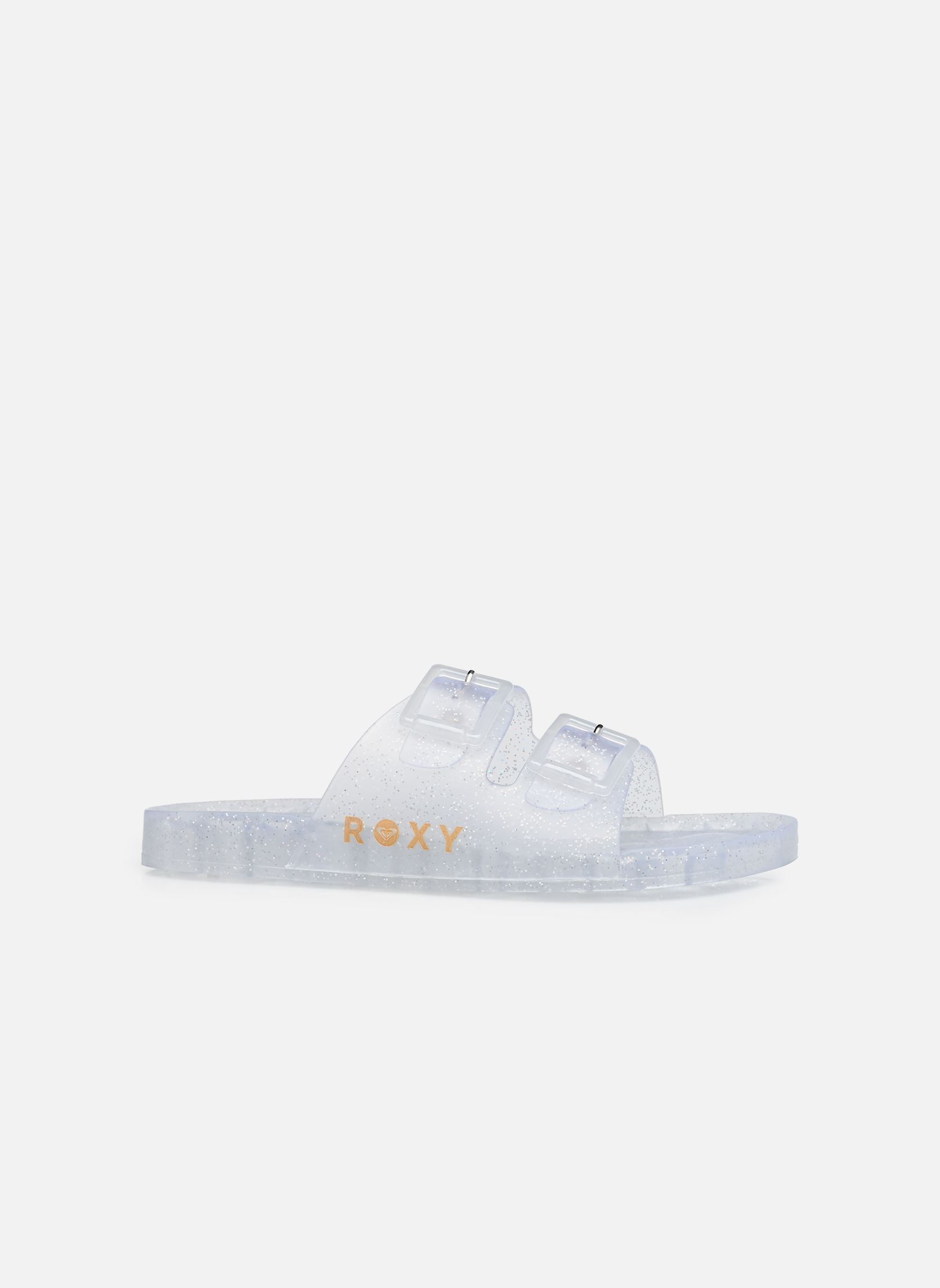 Pantoletten KATTIE GLITTER damen grau Roxy Pantoletten KATTIE GLITTER damen grau SILVER