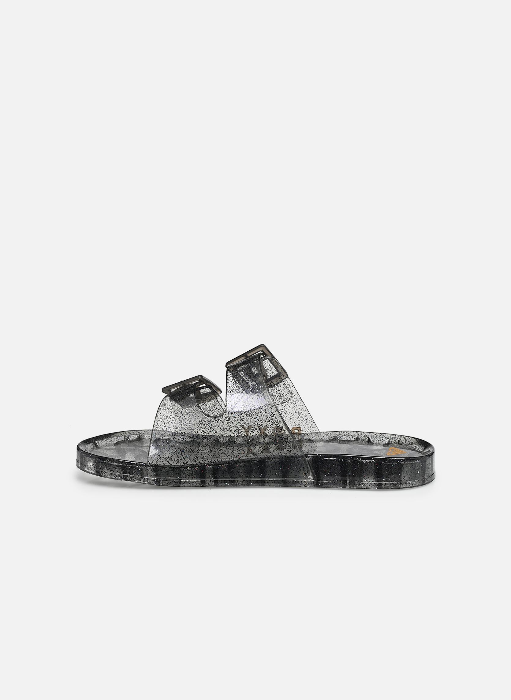 Pantoletten KATTIE GLITTER damen grau Roxy Pantoletten KATTIE GLITTER damen grau SMOKY GREY