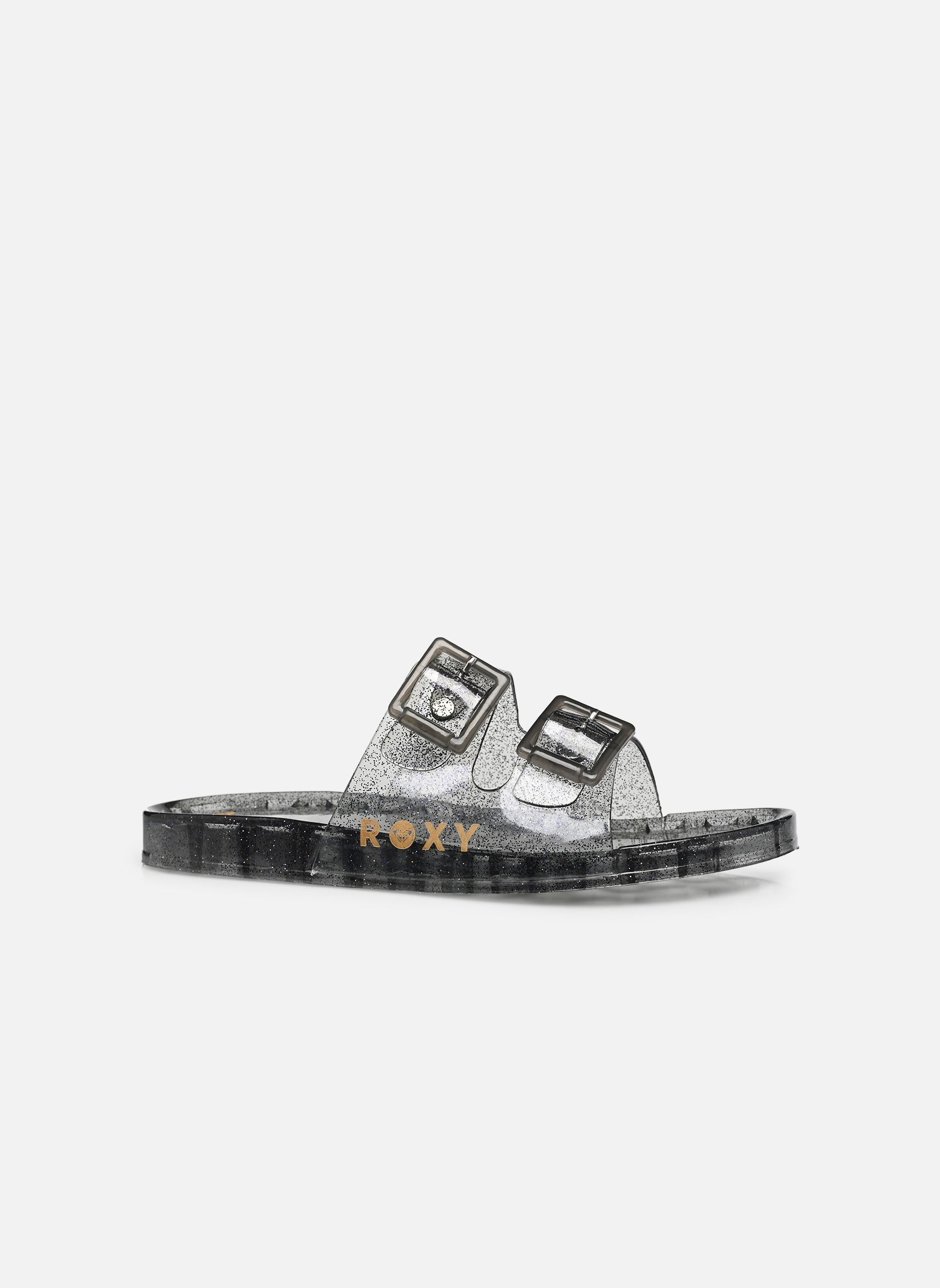 Pantoletten KATTIE GLITTER damen grau Roxy Pantoletten KATTIE GLITTER damen grau SMOKY GREY