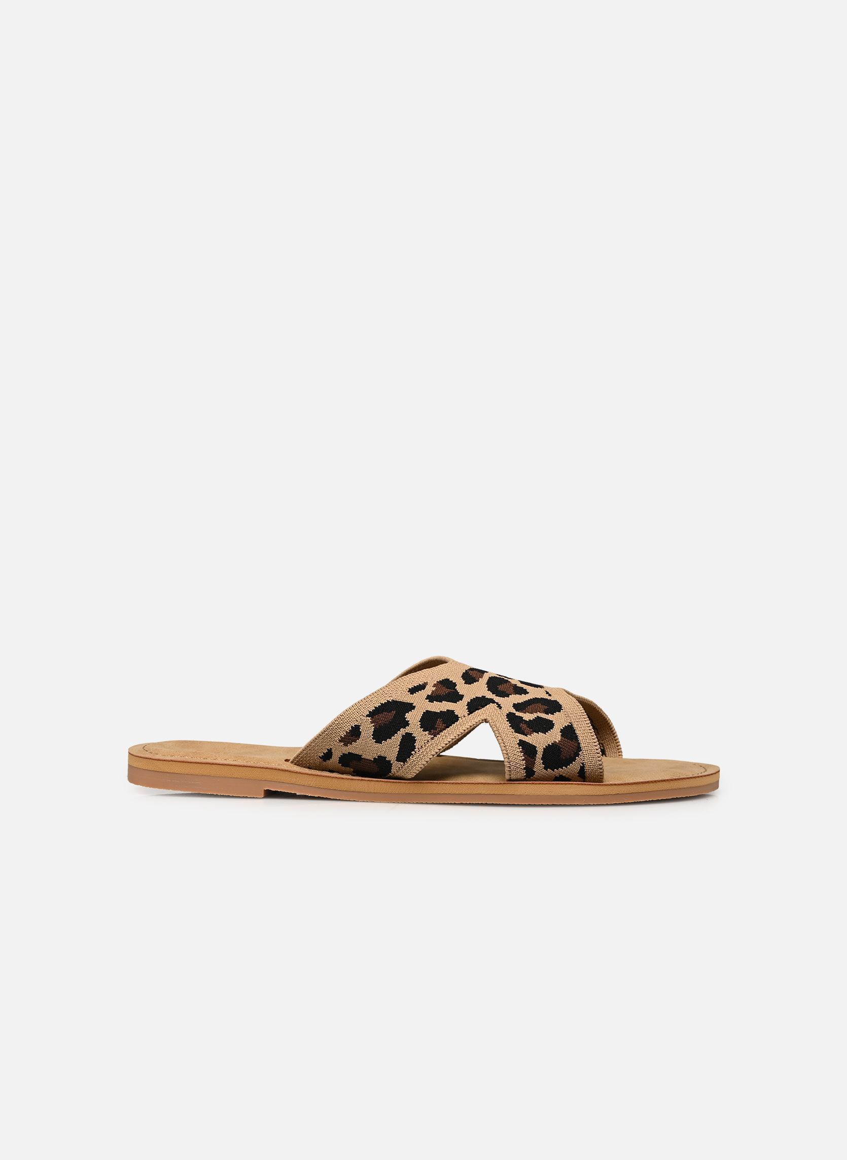 Platte sandalen ANDREYA LEO dames meerkleurig Roxy Platte sandalen ANDREYA LEO dames meerkleurig Leopard Print