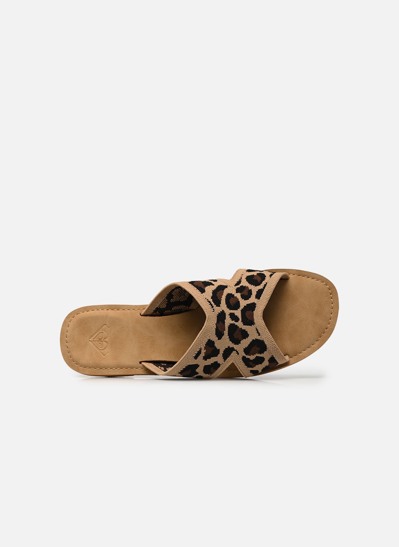 Platte sandalen ANDREYA LEO dames meerkleurig Roxy Platte sandalen ANDREYA LEO dames meerkleurig Leopard Print