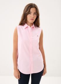 Chemises Chemise sans manches en coton Oxford 211 femme bleu