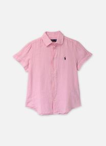 Camisas Chemise à manches courtes en lin mujer rosa Polo Ralph Lauren Camisas Chemise à manches courtes en lin mujer rosa CARMEL PINK