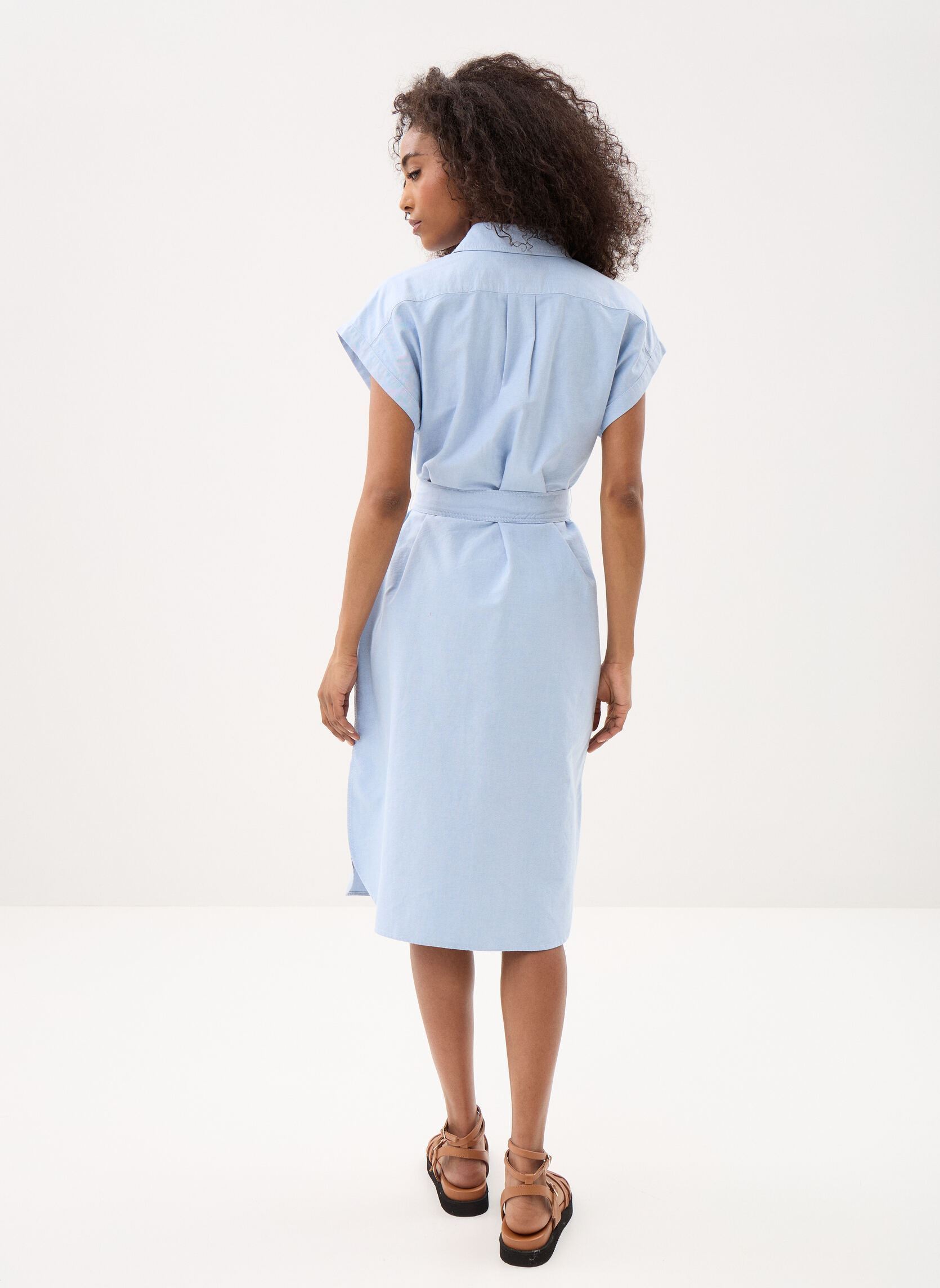 Hemdkleider Robe chemise ceinturée en coton 211A1290 damen blau Polo Ralph Lauren Hemdkleider Robe chemise ceinturée en coton 211A1290 damen blau BSR BLUE