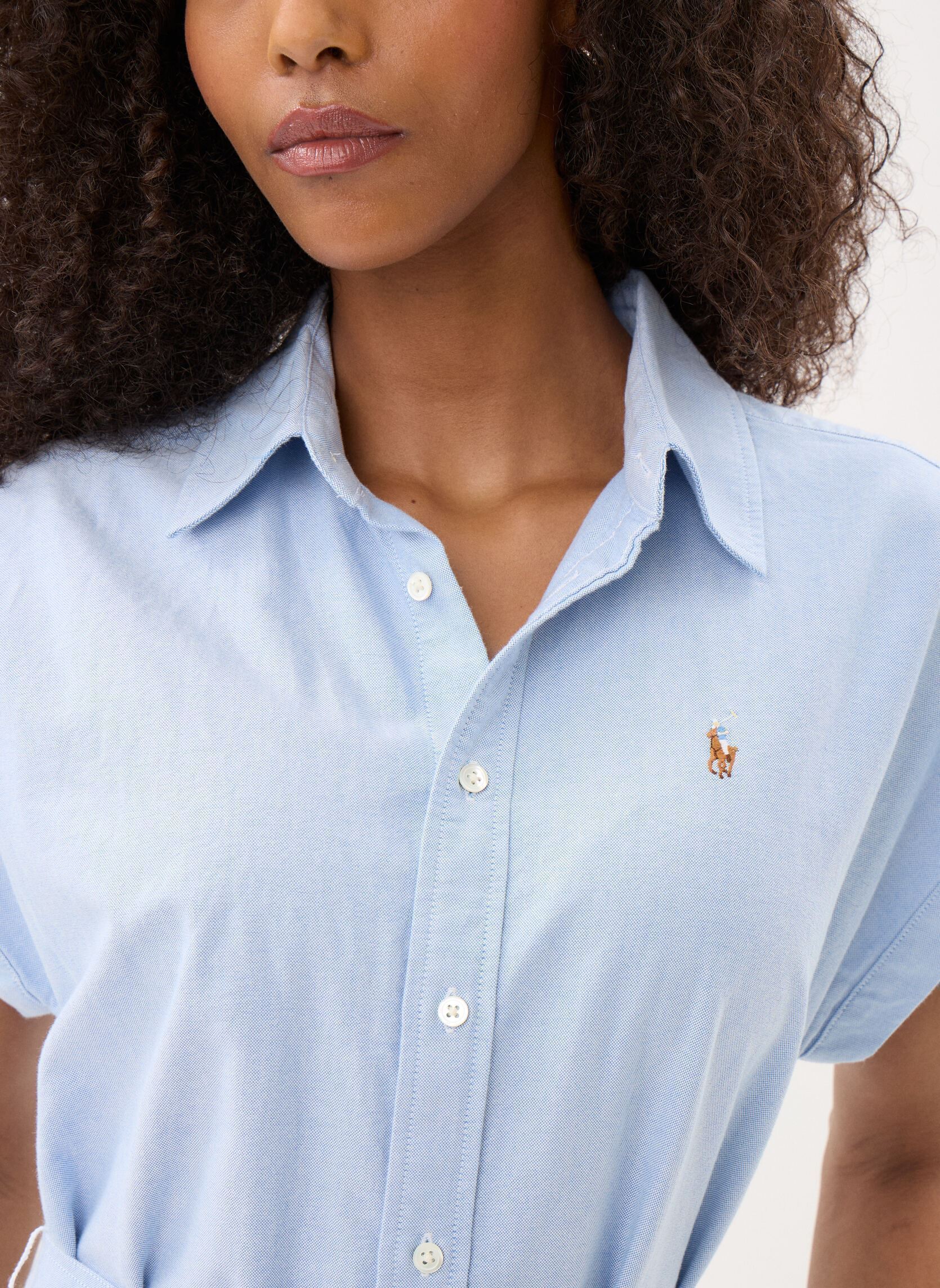 Hemdkleider Robe chemise ceinturée en coton 211A1290 damen blau Polo Ralph Lauren Hemdkleider Robe chemise ceinturée en coton 211A1290 damen blau BSR BLUE