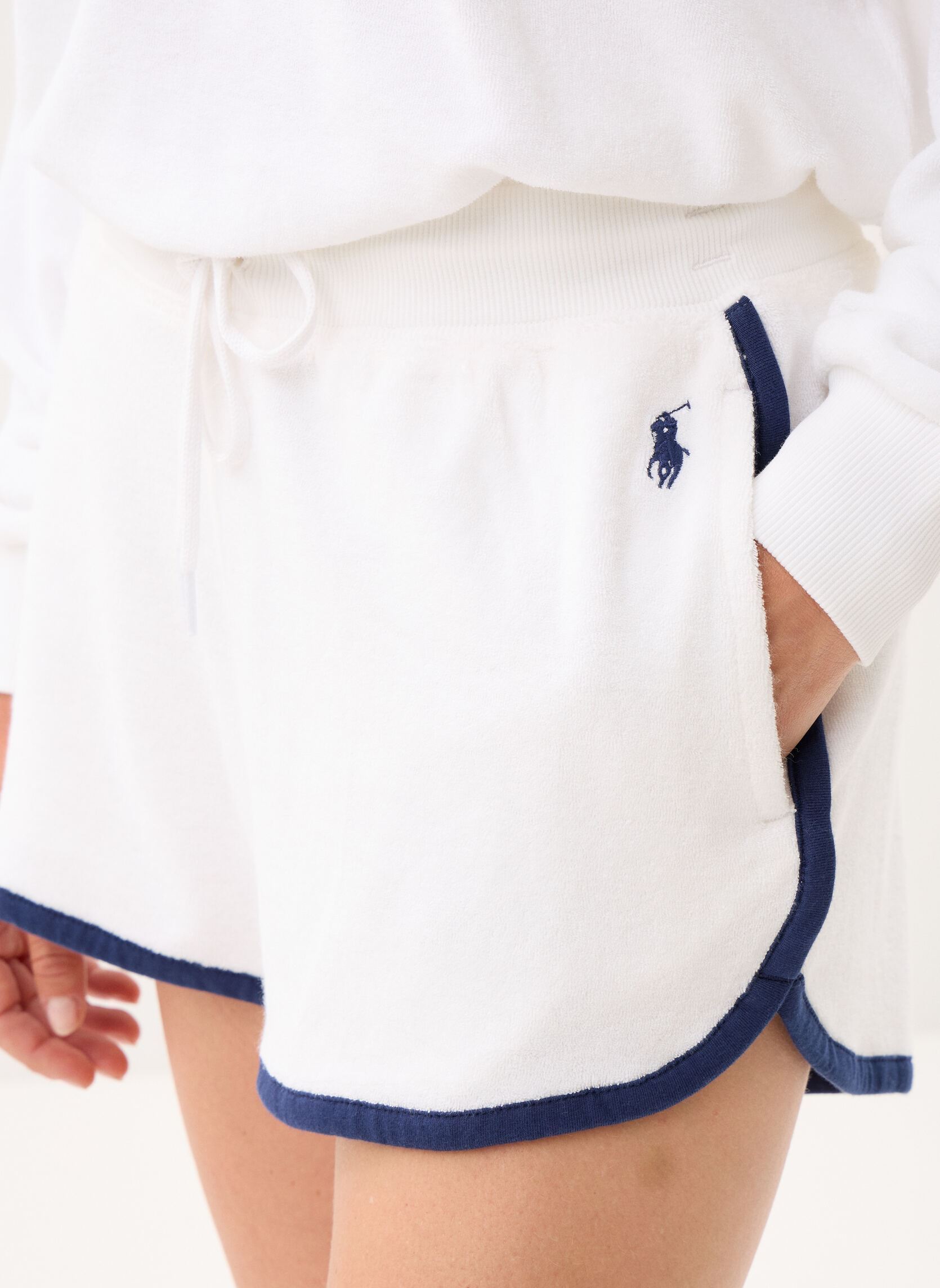 Shorts Short de rallye en coton 211A12956 damen weiß Polo Ralph Lauren Shorts Short de rallye en coton 211A12956 damen weiß WHITE