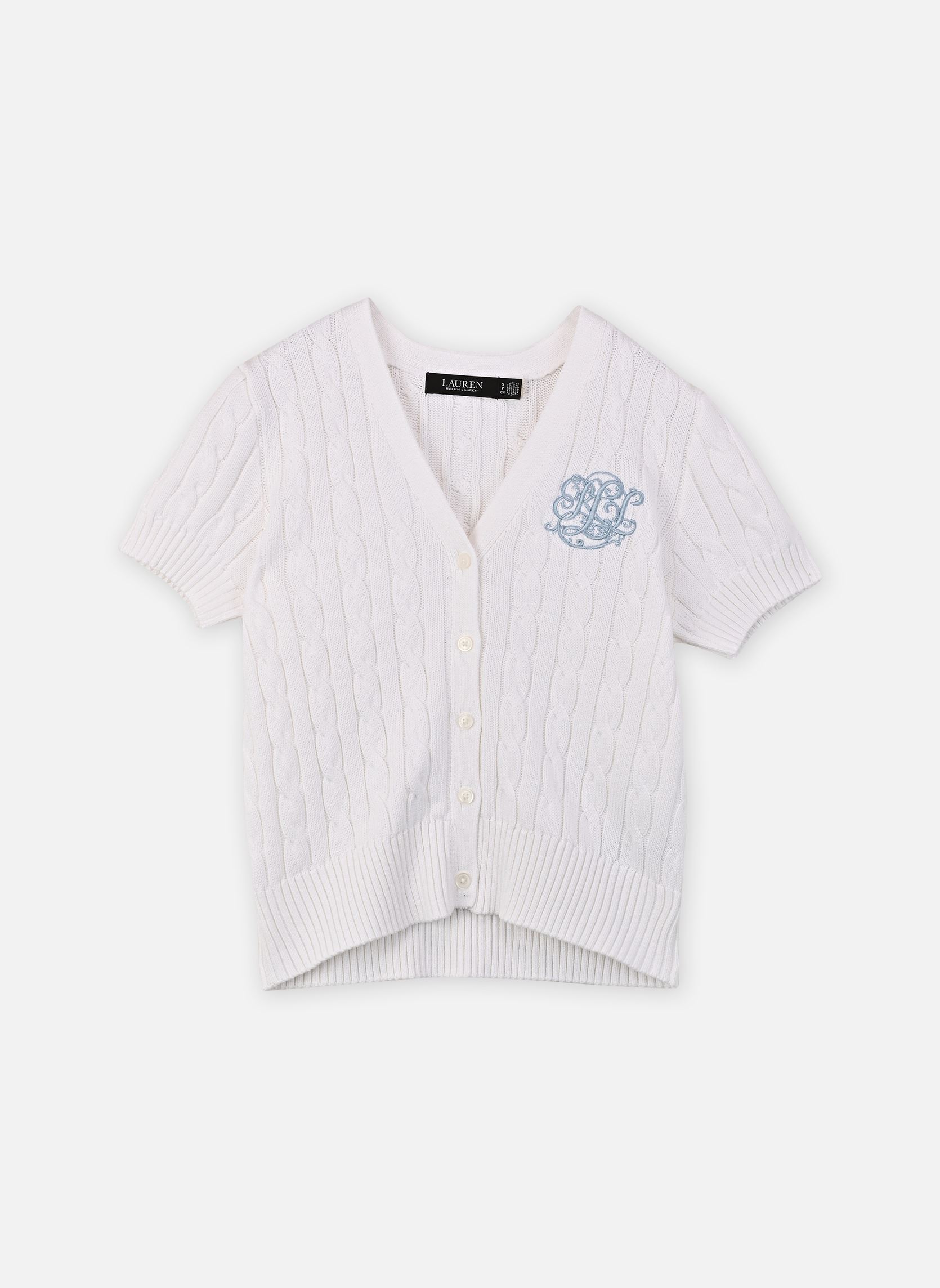 Vêtements Lauren Ralph Lauren Cardigan en coton torsadé pour Femme