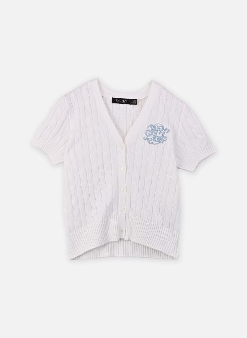 Lauren Ralph Lauren Strickjacken und Westen Cardigan en coton torsadé damen weiß