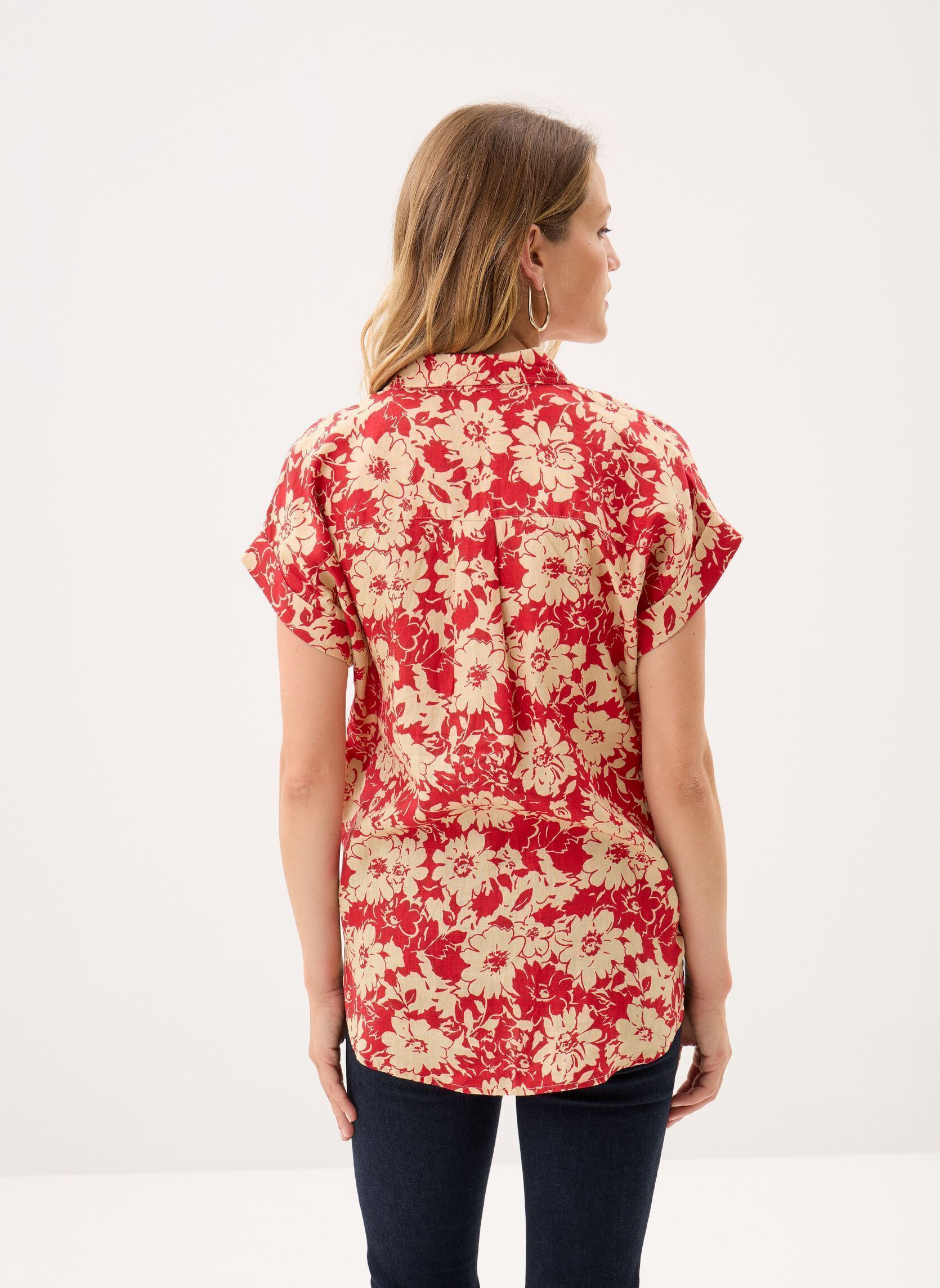 Hemden Chemise manches courtes à motif damen rot Lauren Ralph Lauren Hemden Chemise manches courtes à motif damen rot RED/TAN