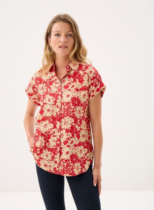 Lauren Ralph Lauren Hemden Chemise manches courtes à motif damen rot