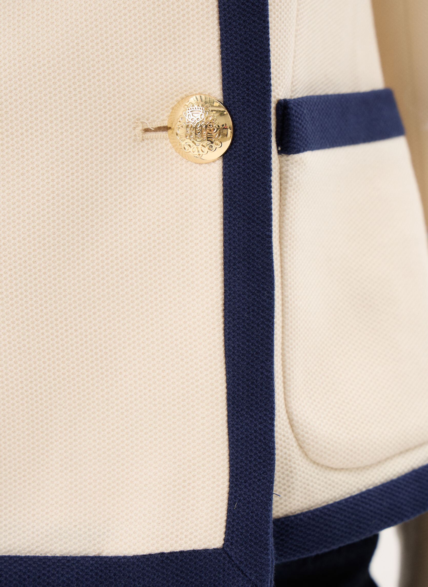 Jacketts / Sakkos Blazer croisé en coton damen weiß Lauren Ralph Lauren Jacketts / Sakkos Blazer croisé en coton damen weiß MASCARPONE CREAM/REFINED NAVY