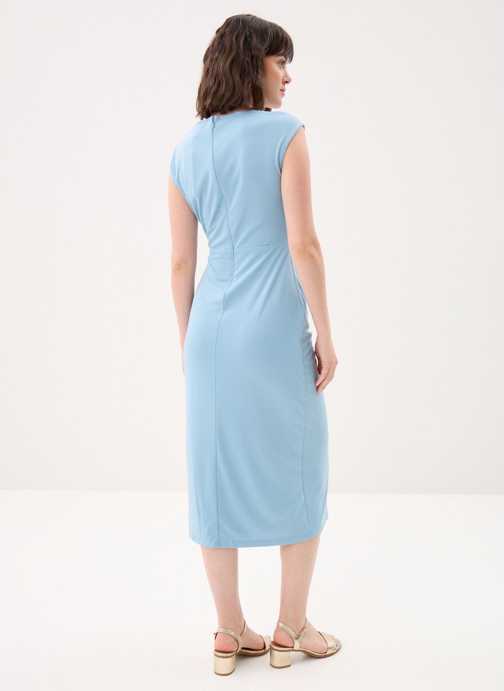 Robes longues Robe longue nouée devant femme bleu Lauren Ralph Lauren Robes longues Robe longue nouée devant femme bleu BLUE NOTE