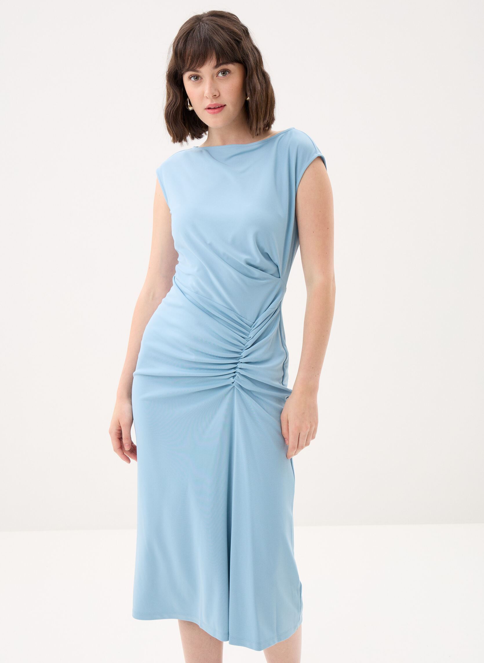 Robes longues Robe longue nouée devant femme bleu Lauren Ralph Lauren Robes longues Robe longue nouée devant femme bleu BLUE NOTE
