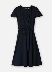 Robes Robe col en V ceinturée femme blanc