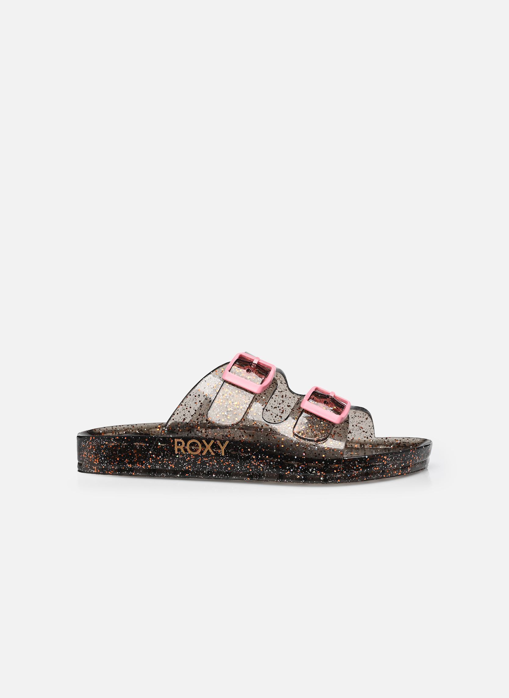 Muilen en klompen RG KATTIE GLITTER meisjes zwart Roxy Muilen en klompen RG KATTIE GLITTER meisjes zwart Black/multi
