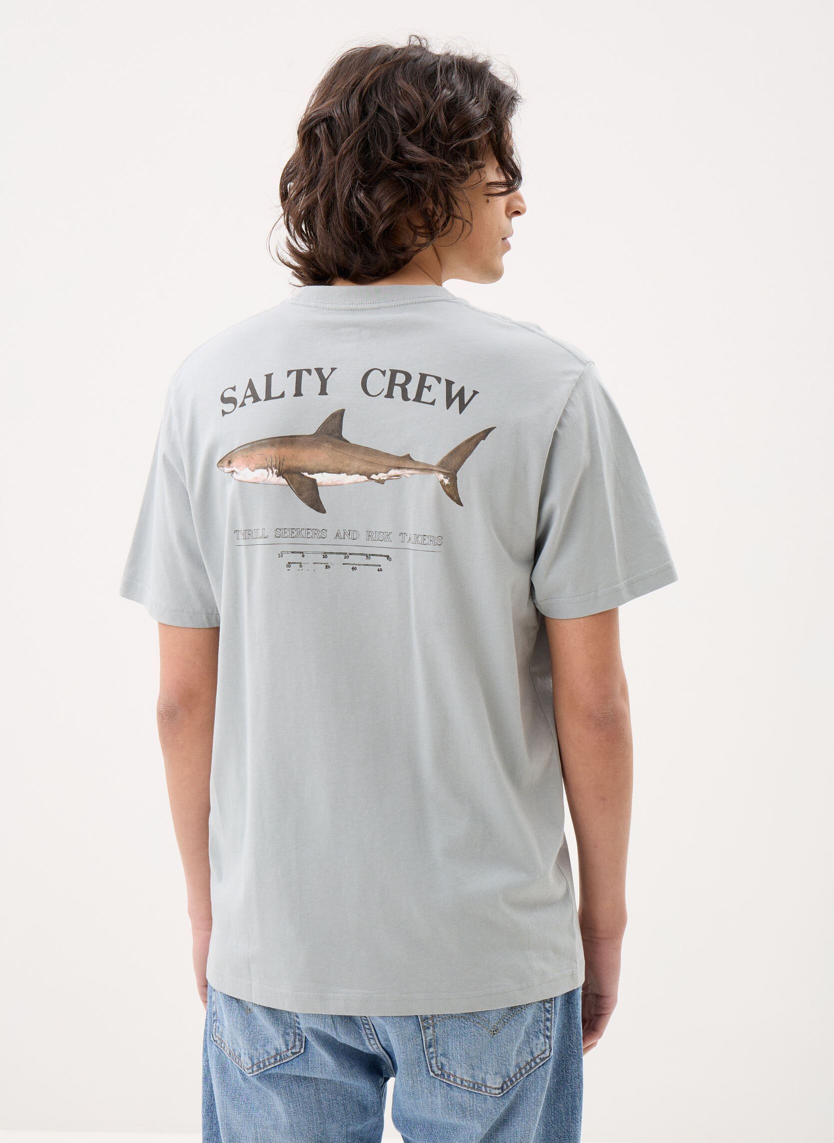 Magliette Bruce Premium S/S Tee uomo grigio Salty Crew Magliette Bruce Premium S/S Tee uomo grigio QUARRY