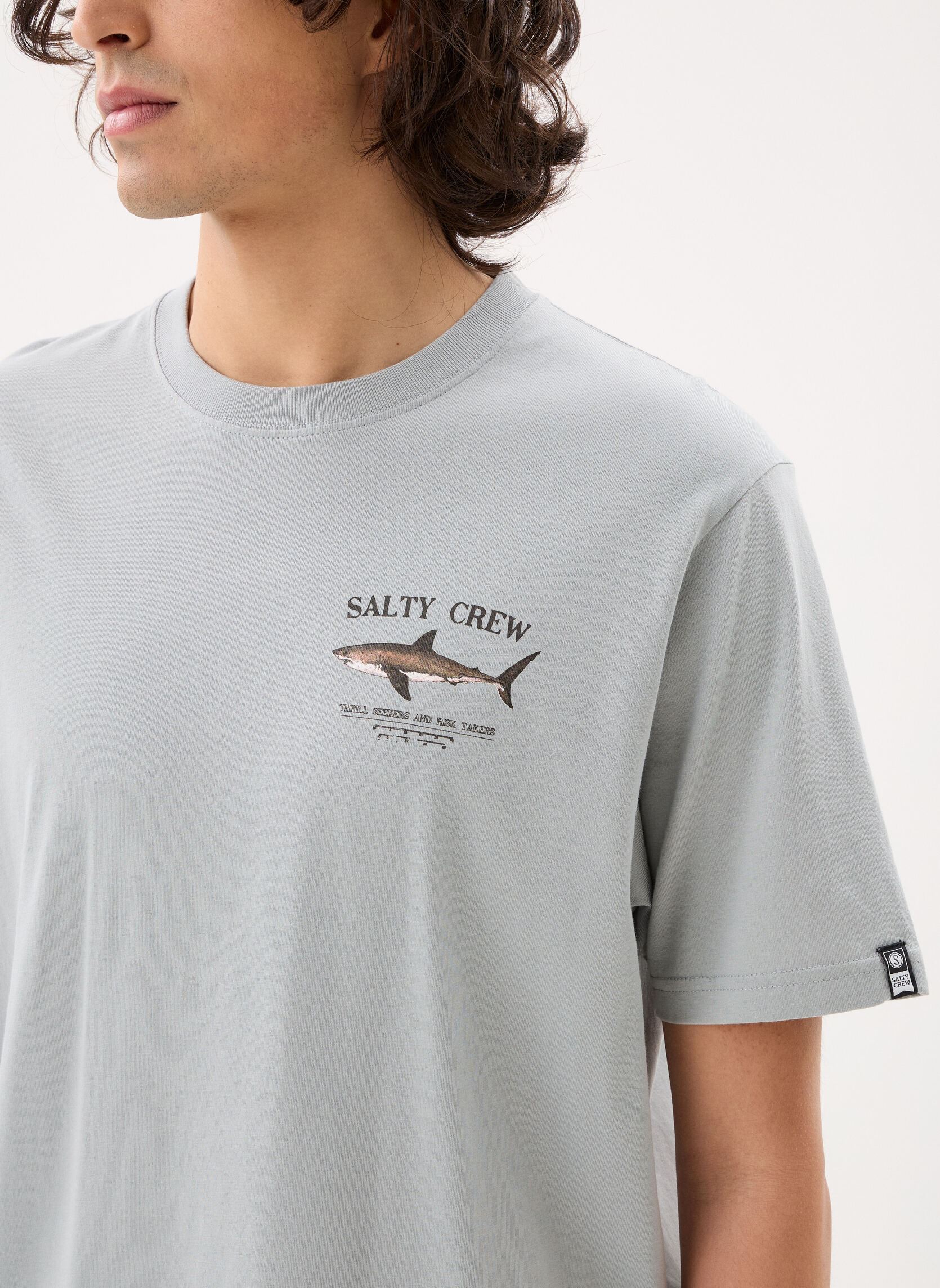 Magliette Bruce Premium S/S Tee uomo grigio Salty Crew Magliette Bruce Premium S/S Tee uomo grigio QUARRY