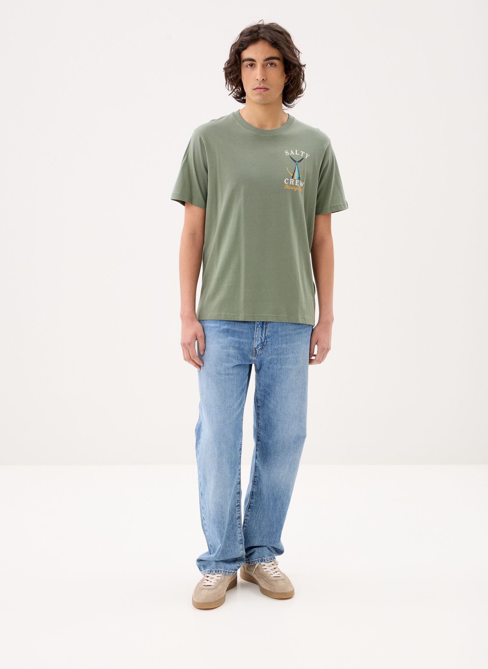 T-Shirts Tailed S/S Tee herren grün Salty Crew T-Shirts Tailed S/S Tee herren grün LAUREL WREATH