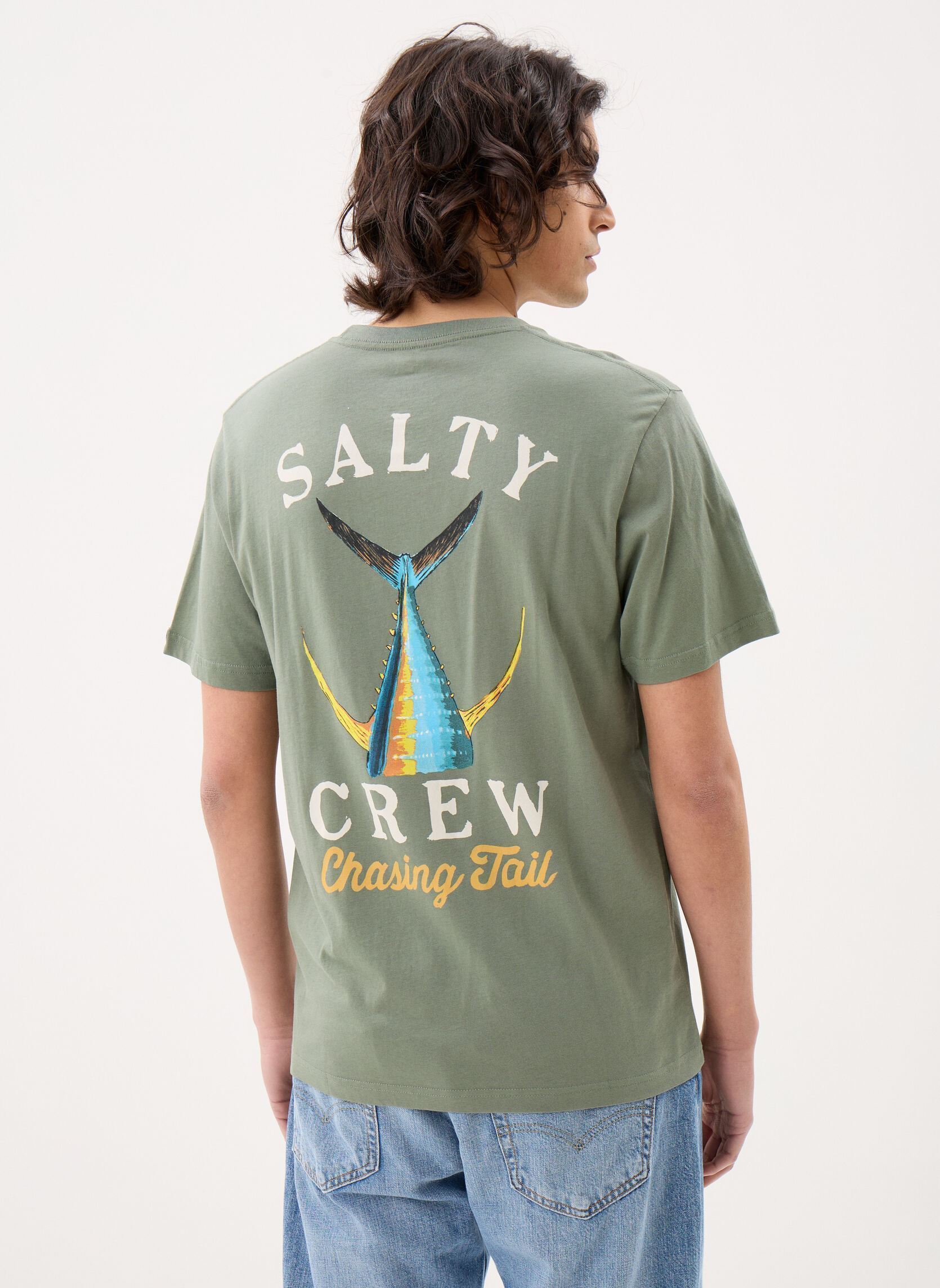 T-Shirts Tailed S/S Tee herren grün Salty Crew T-Shirts Tailed S/S Tee herren grün LAUREL WREATH