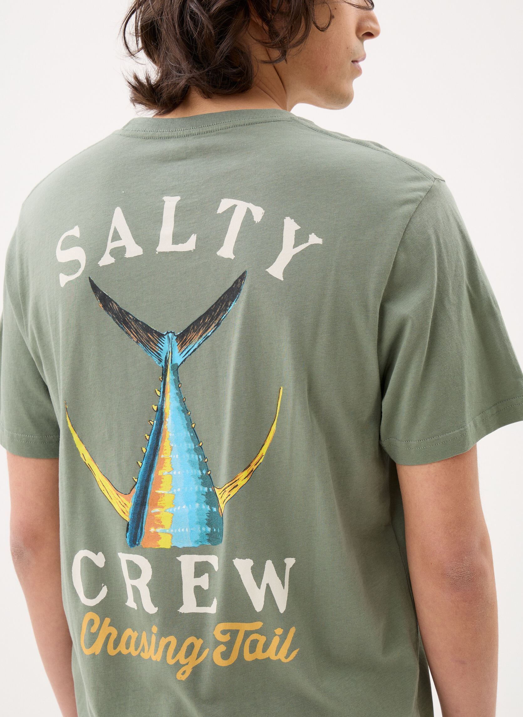 T-Shirts Tailed S/S Tee herren grün Salty Crew T-Shirts Tailed S/S Tee herren grün LAUREL WREATH
