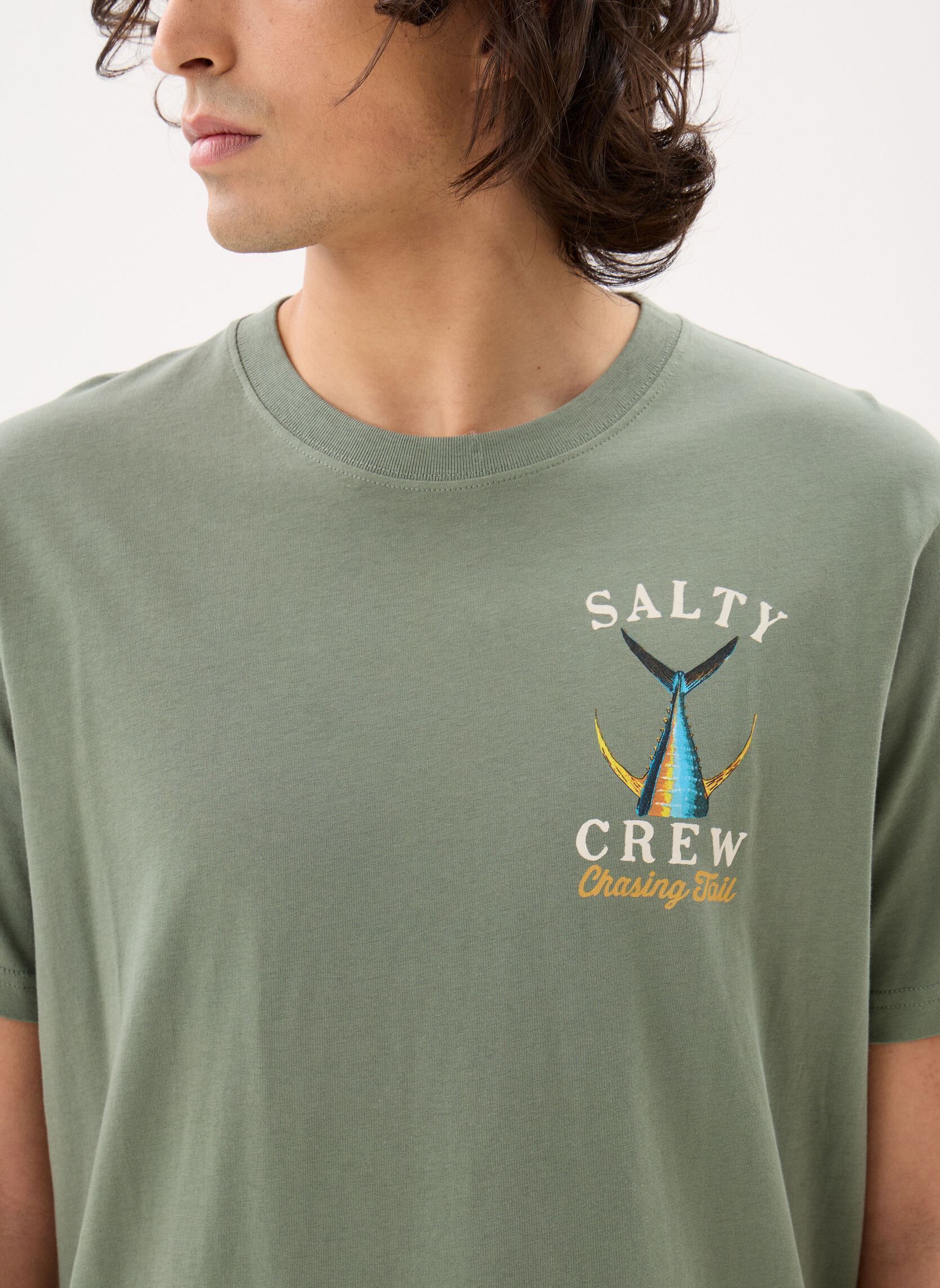 T-Shirts Tailed S/S Tee herren grün Salty Crew T-Shirts Tailed S/S Tee herren grün LAUREL WREATH